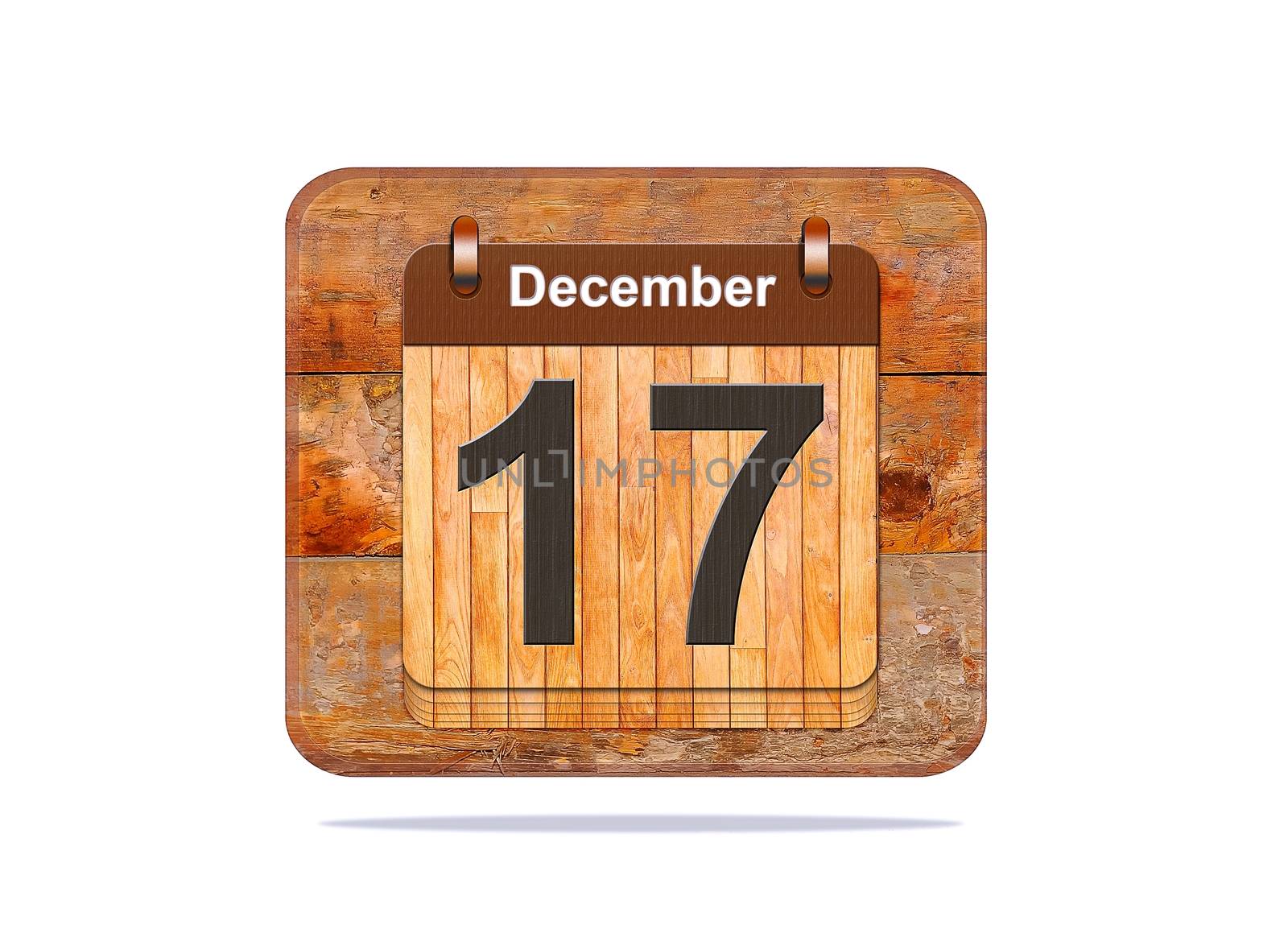 Calendar with the date of December 17.