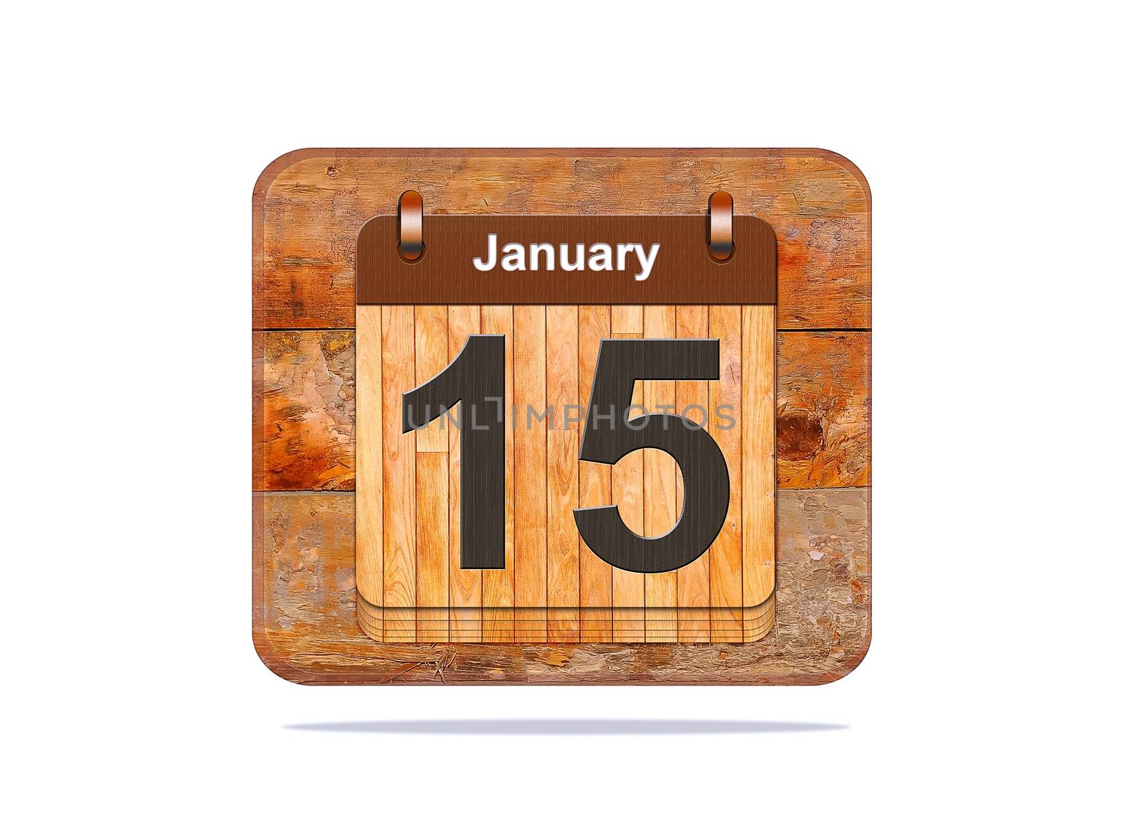 Calendar with the date of January 15.