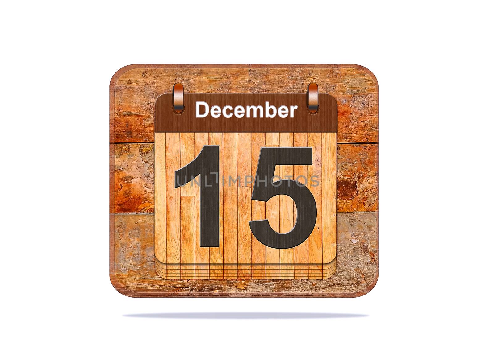 Calendar with the date of December 15.