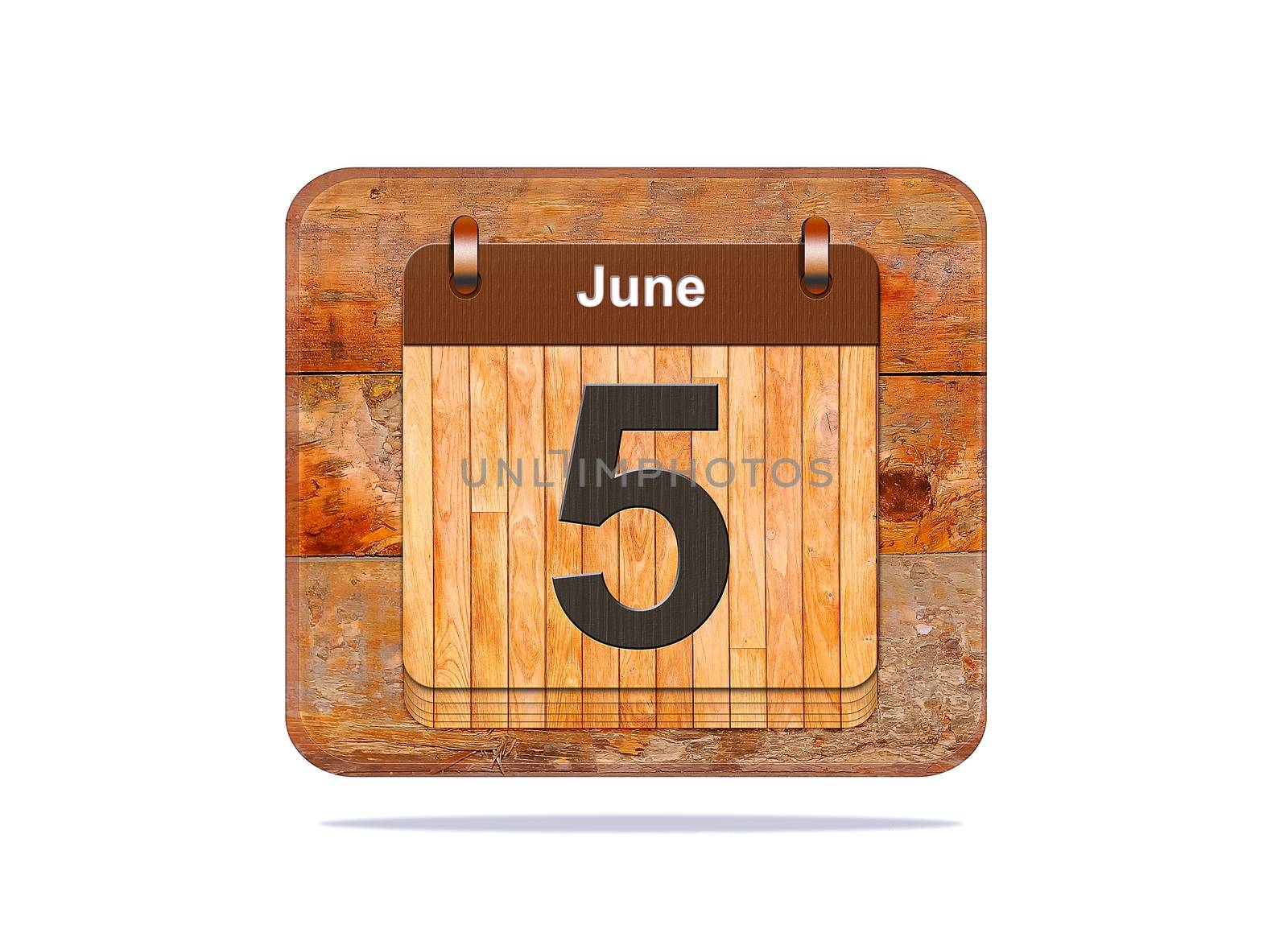 Calendar with the date of June 5.