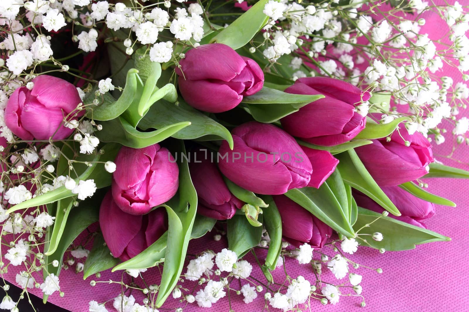 Bouquet of pink flowers
