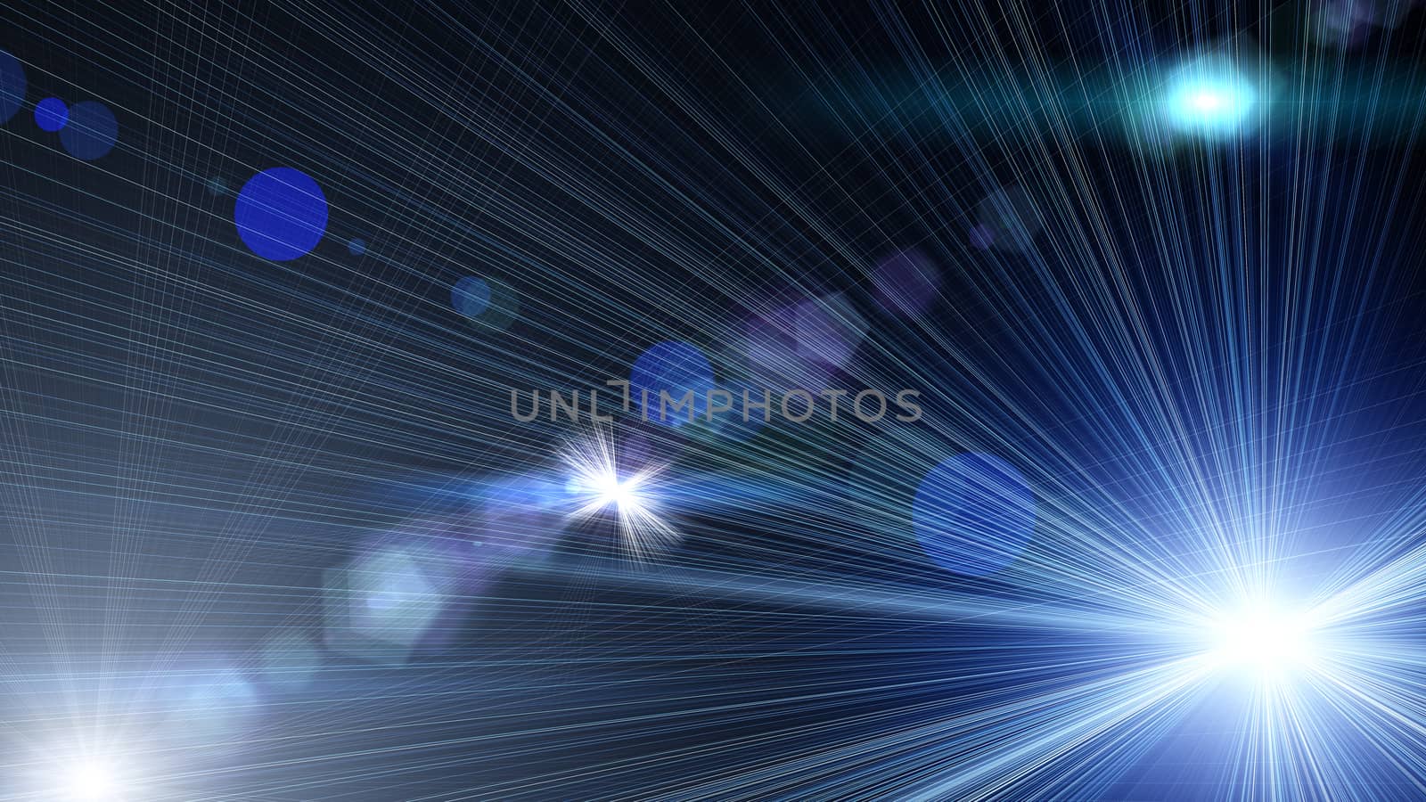 flash light lens flare ray abstract in space