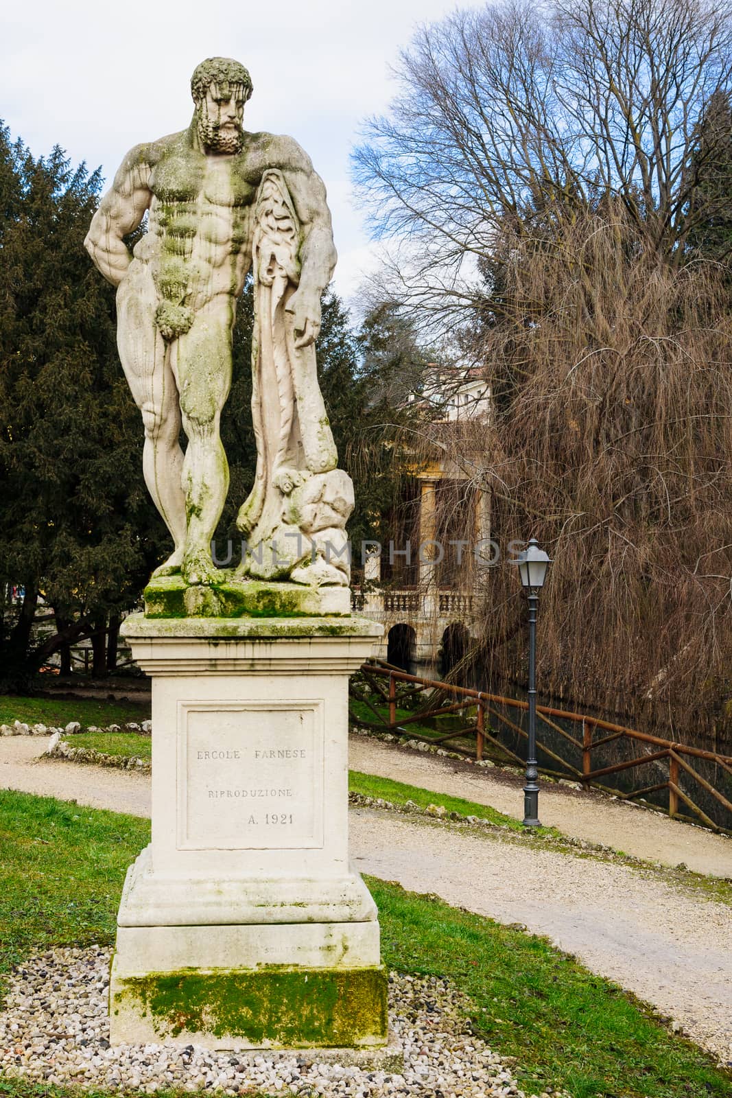 A statue in the Giardino Salvi garden, in Vicenza, Veneto, Italy