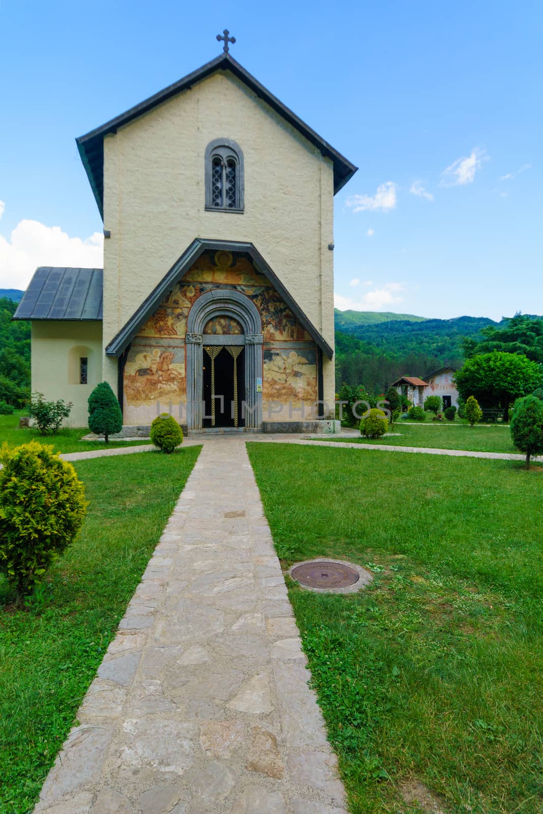 The Moraca Monastery, a Serbian Orthodox monastery in central Montenegro