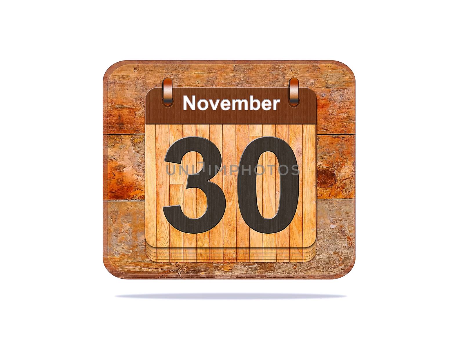 Calendar with the date of November 30.