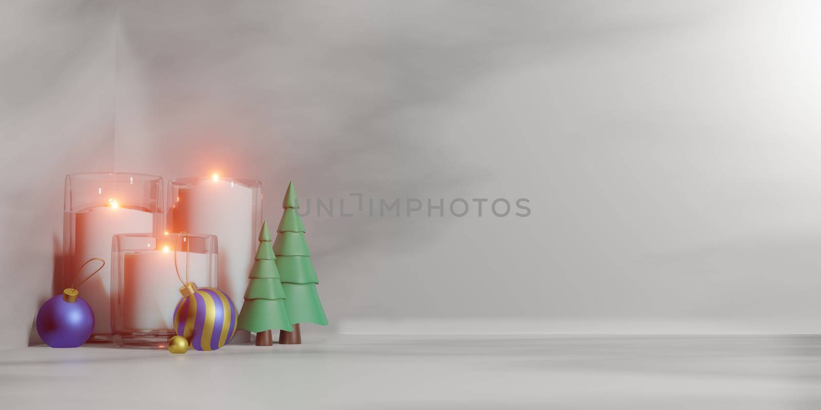 3d rendering,3d illustration design of mockup creator design for product placement in christmas/xmas design concept