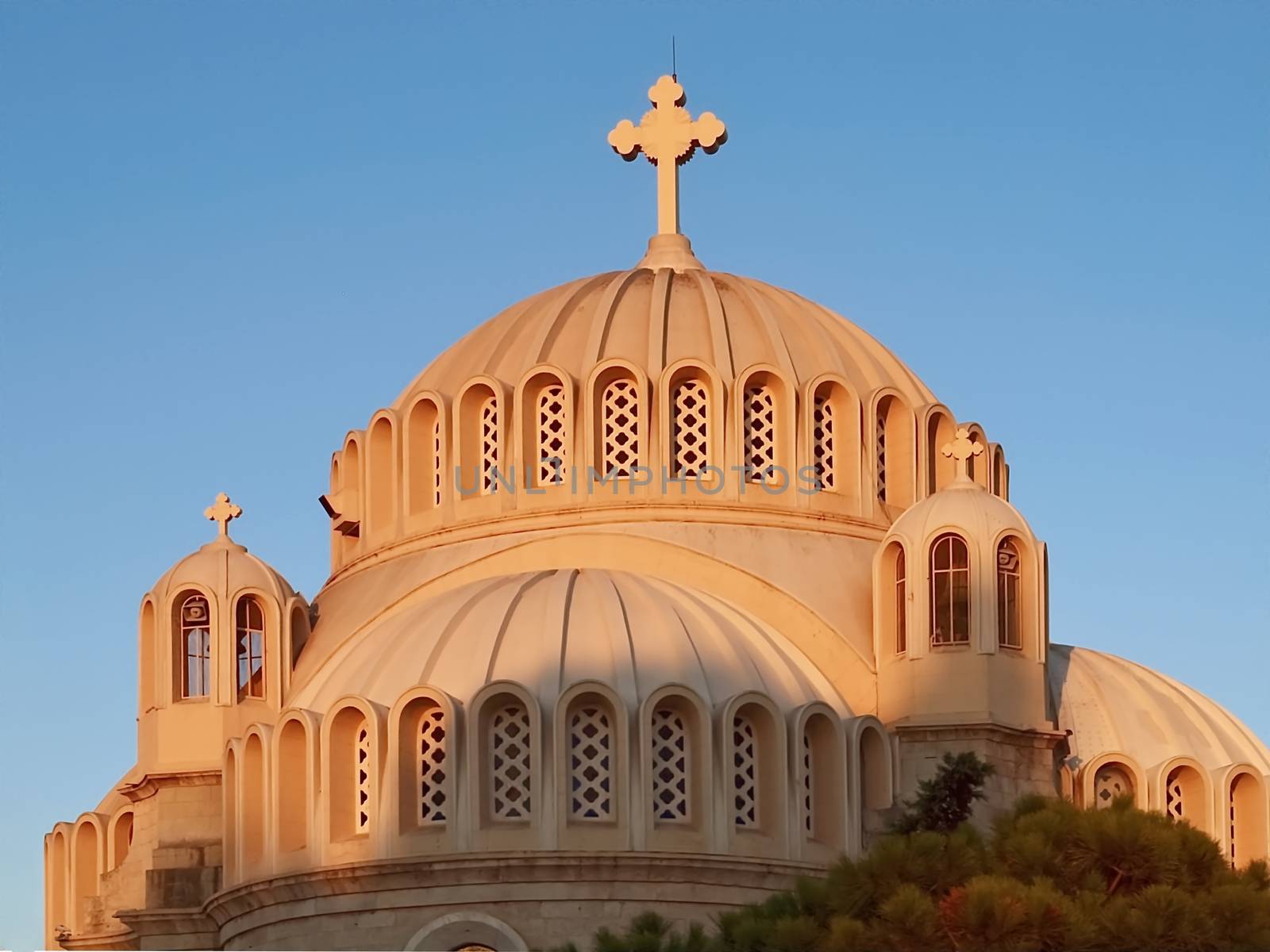 Beautiful church in Athens in Greece by Stimmungsbilder