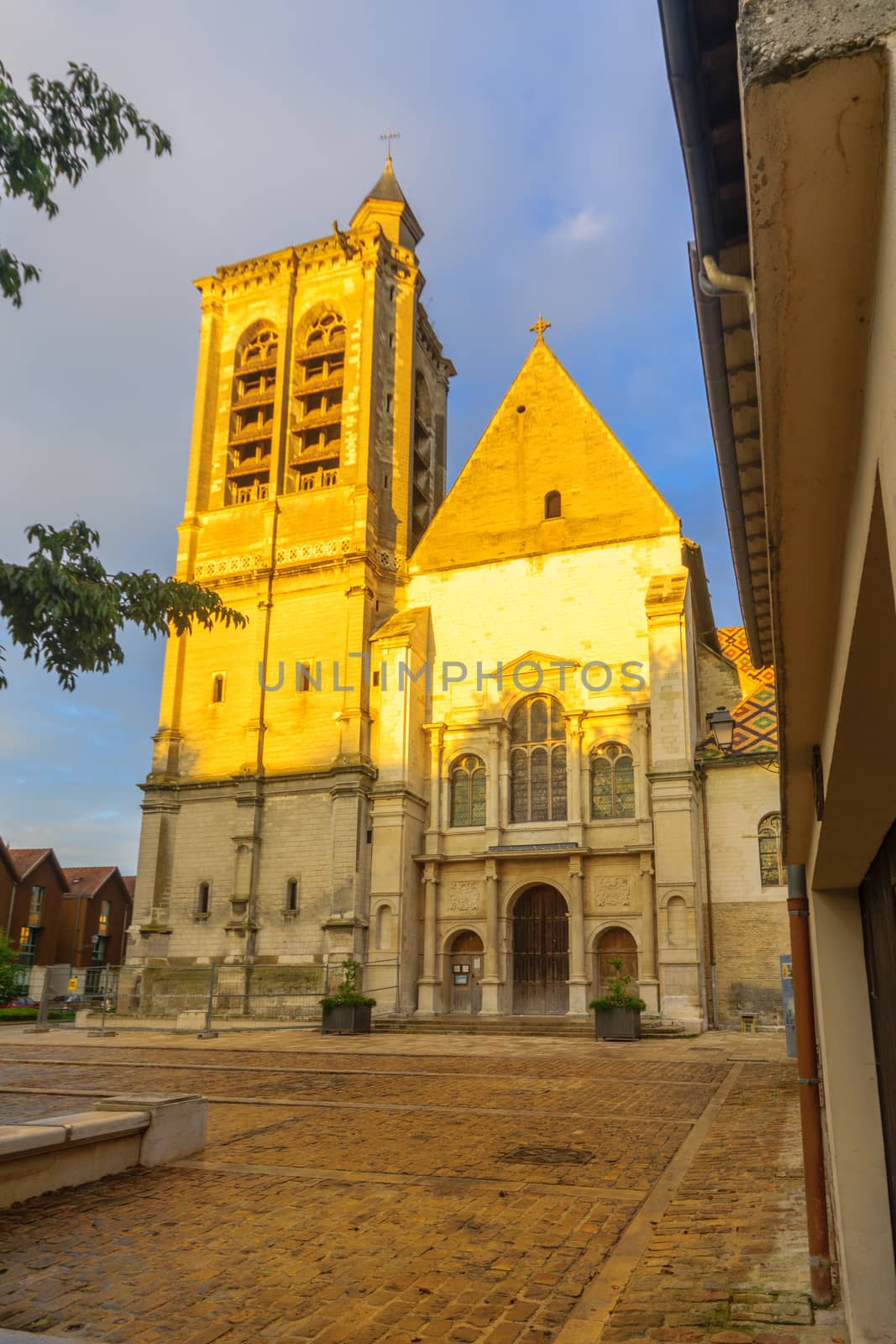 View of the Saint-Nizier church, in Troyes, Champagne, France