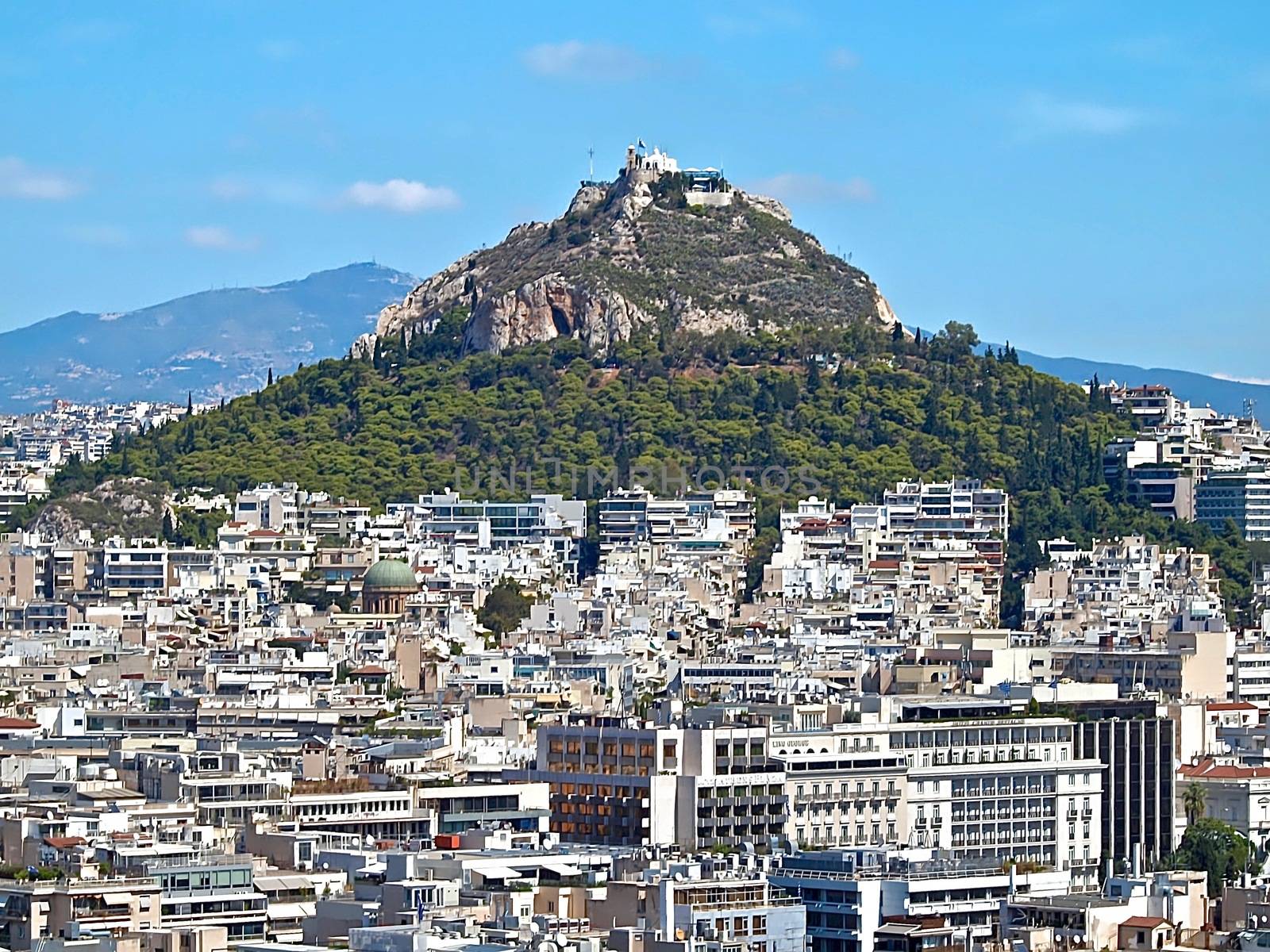 Aerial view of living houses in the city of Athens by Stimmungsbilder
