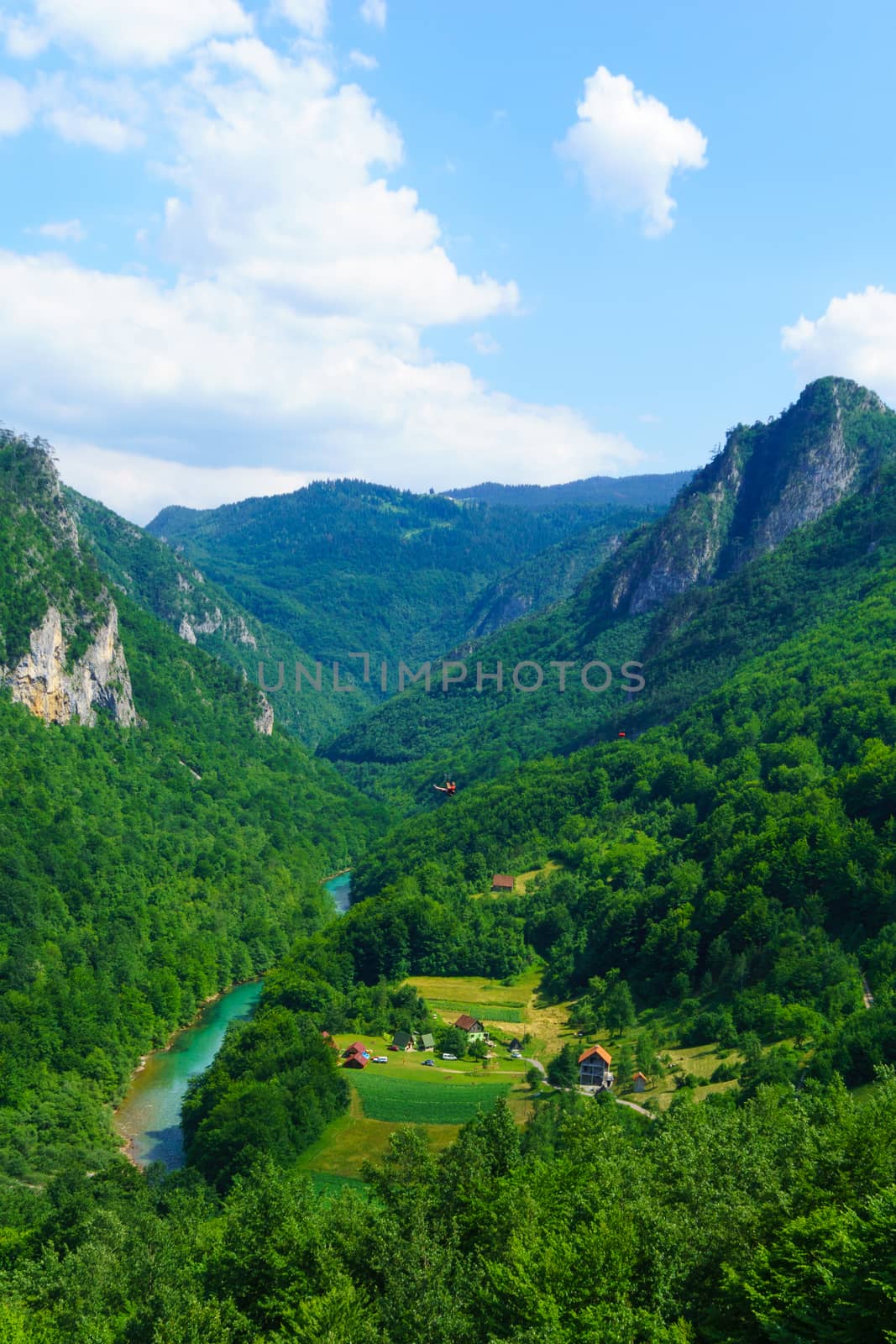 The Tara River and Canyon, and its countryside, in northern Montenegro
