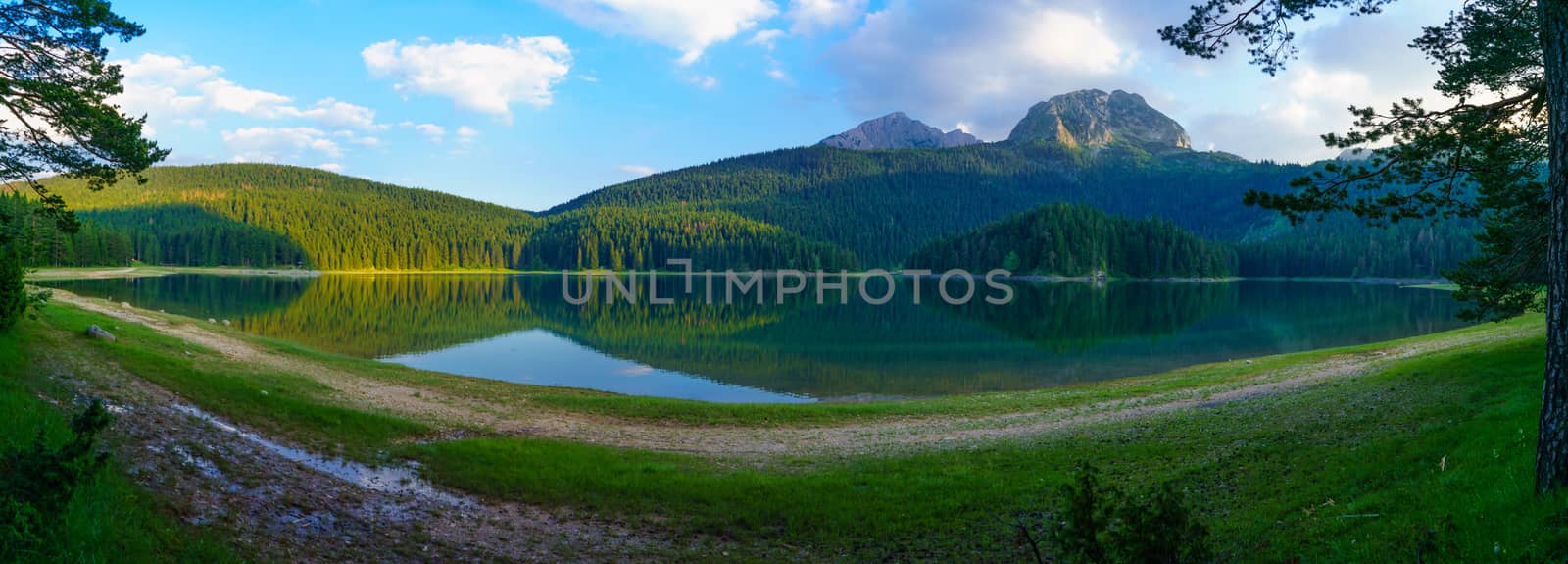 Panorama of the Black Lake, Durmitor by RnDmS
