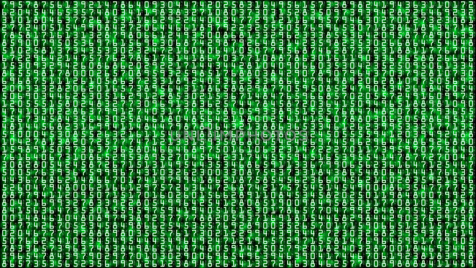 Digital number abstract background. Information code illustration