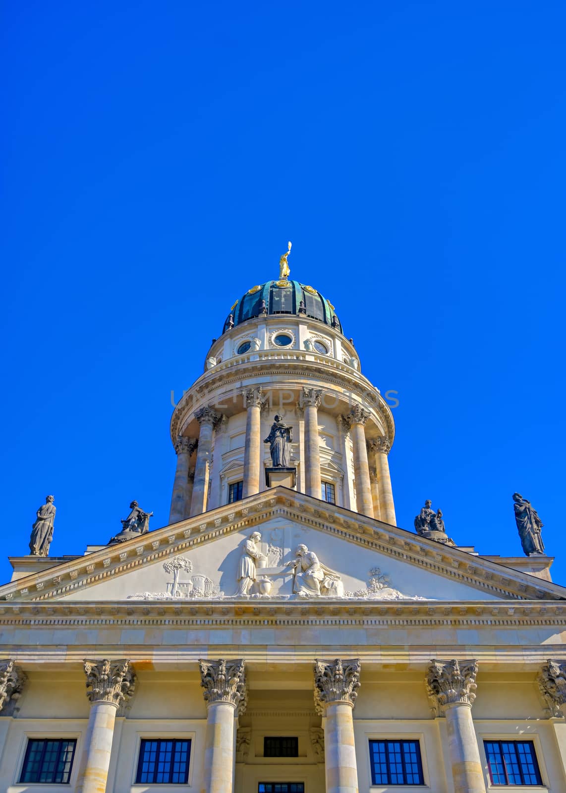 The churches located in Gendarmenmarkt square in Berlin, Germany.