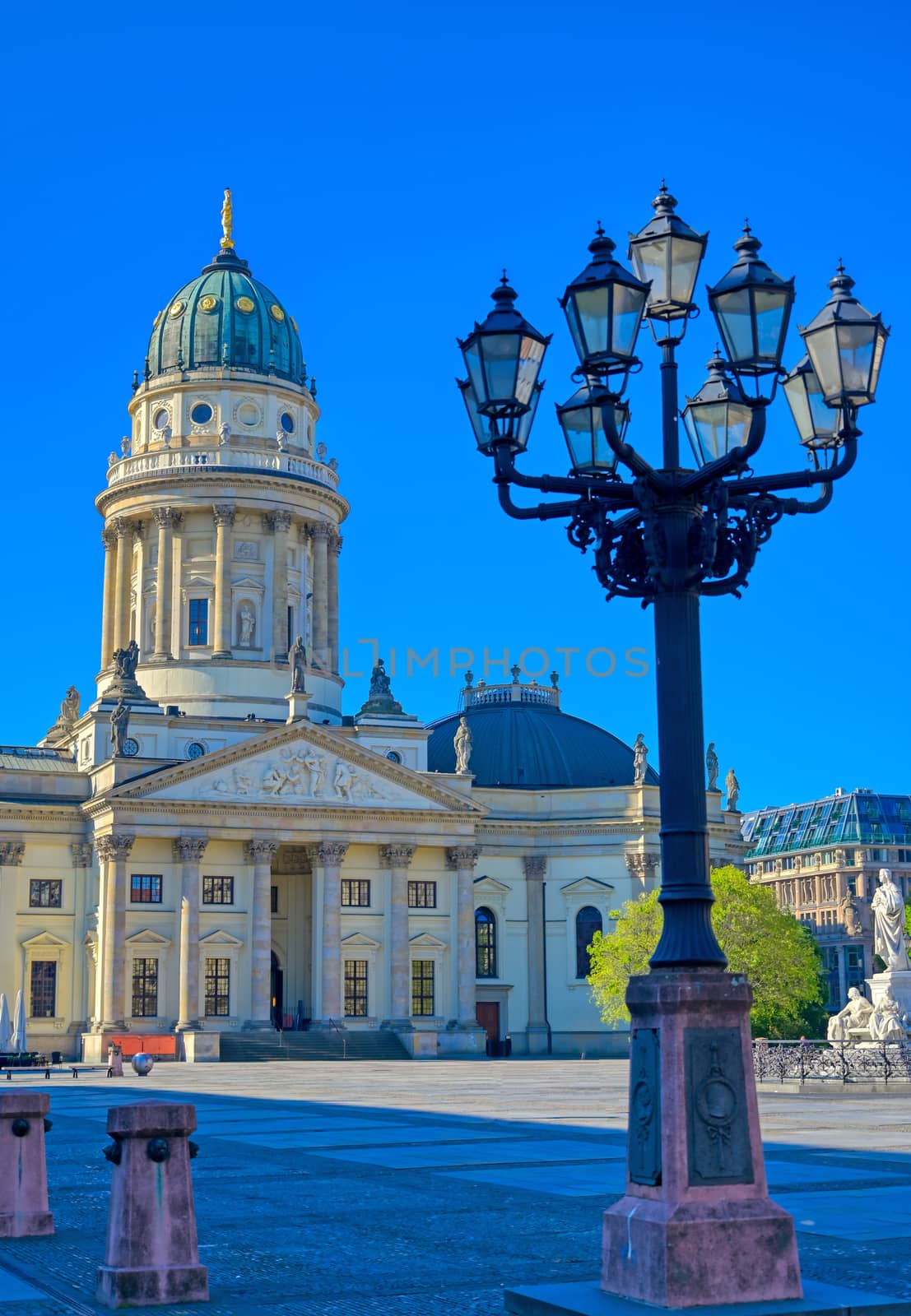 The churches located in Gendarmenmarkt square in Berlin, Germany.