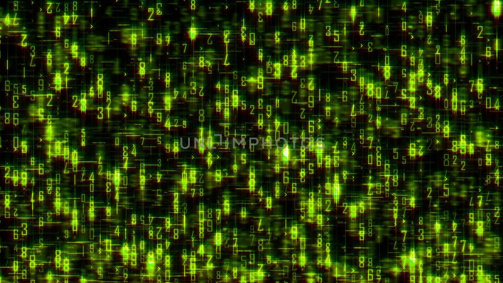 Abstract background, digital data matrix light illustration