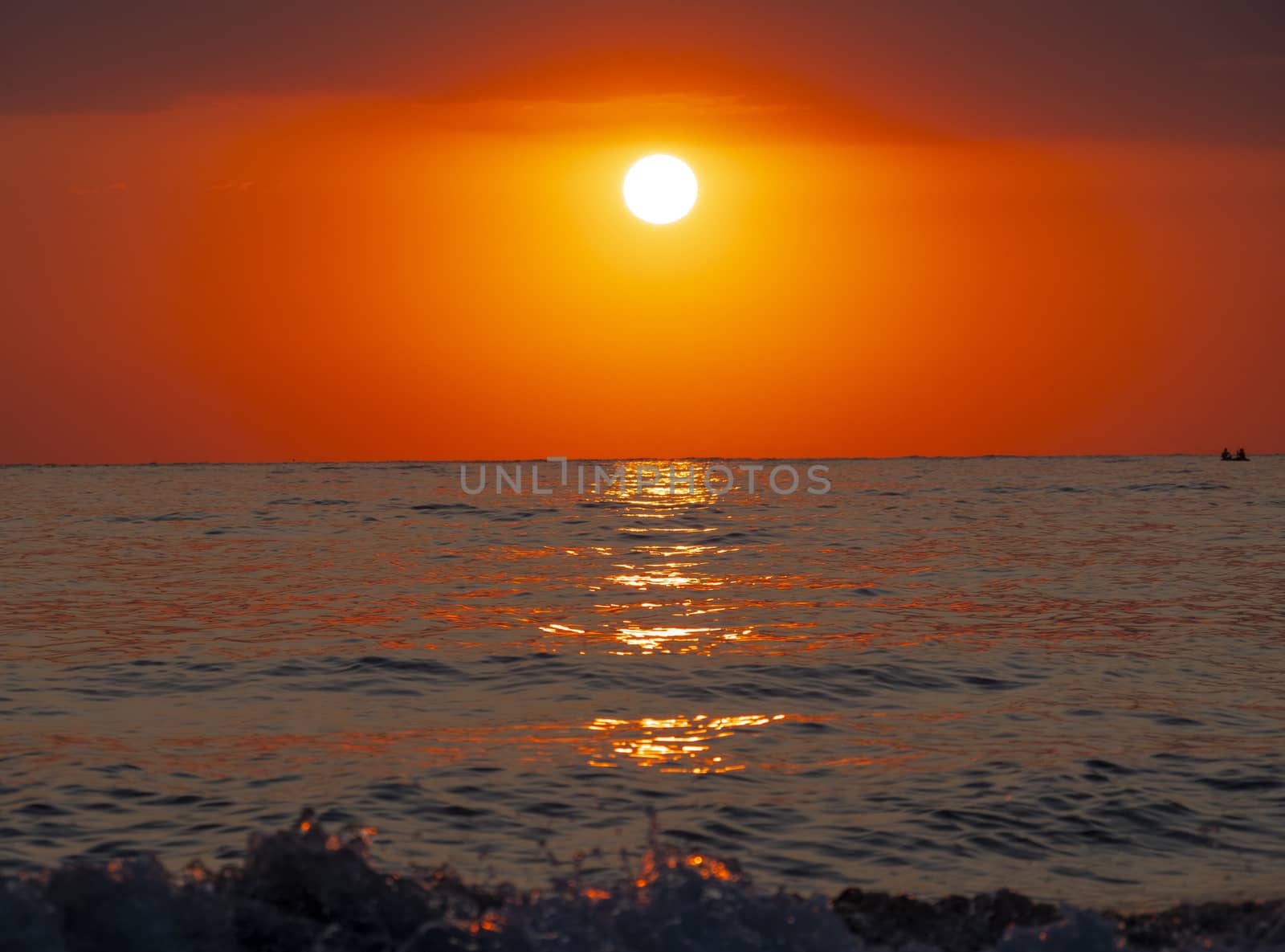 big sun over sea sunrise by alex_nako