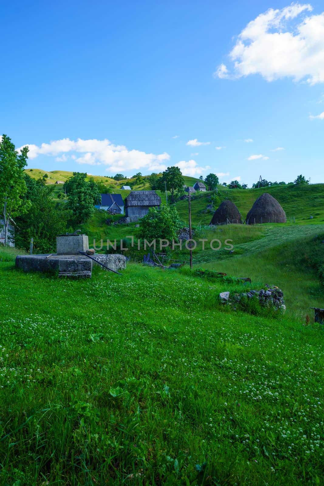 A village (Mala Crna Gora) in Durmitor area, Northern Montenegro