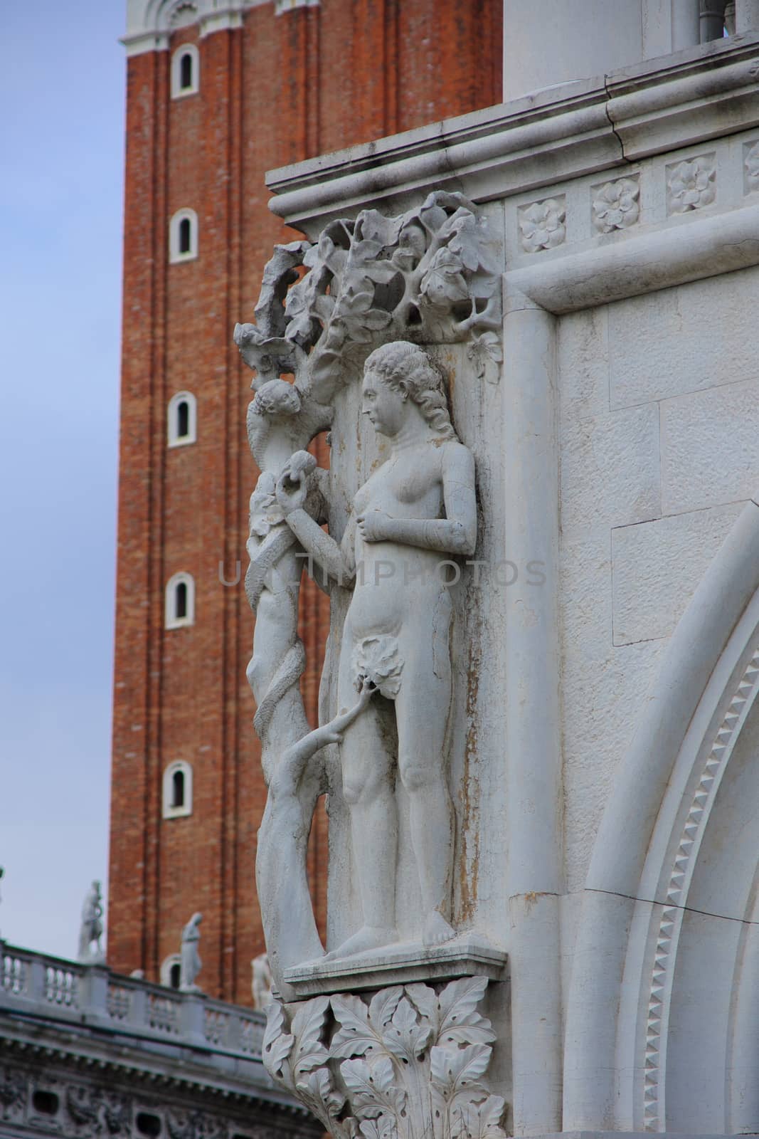Typical statue in Piazza San Marco, Venice, Veneto, Italy