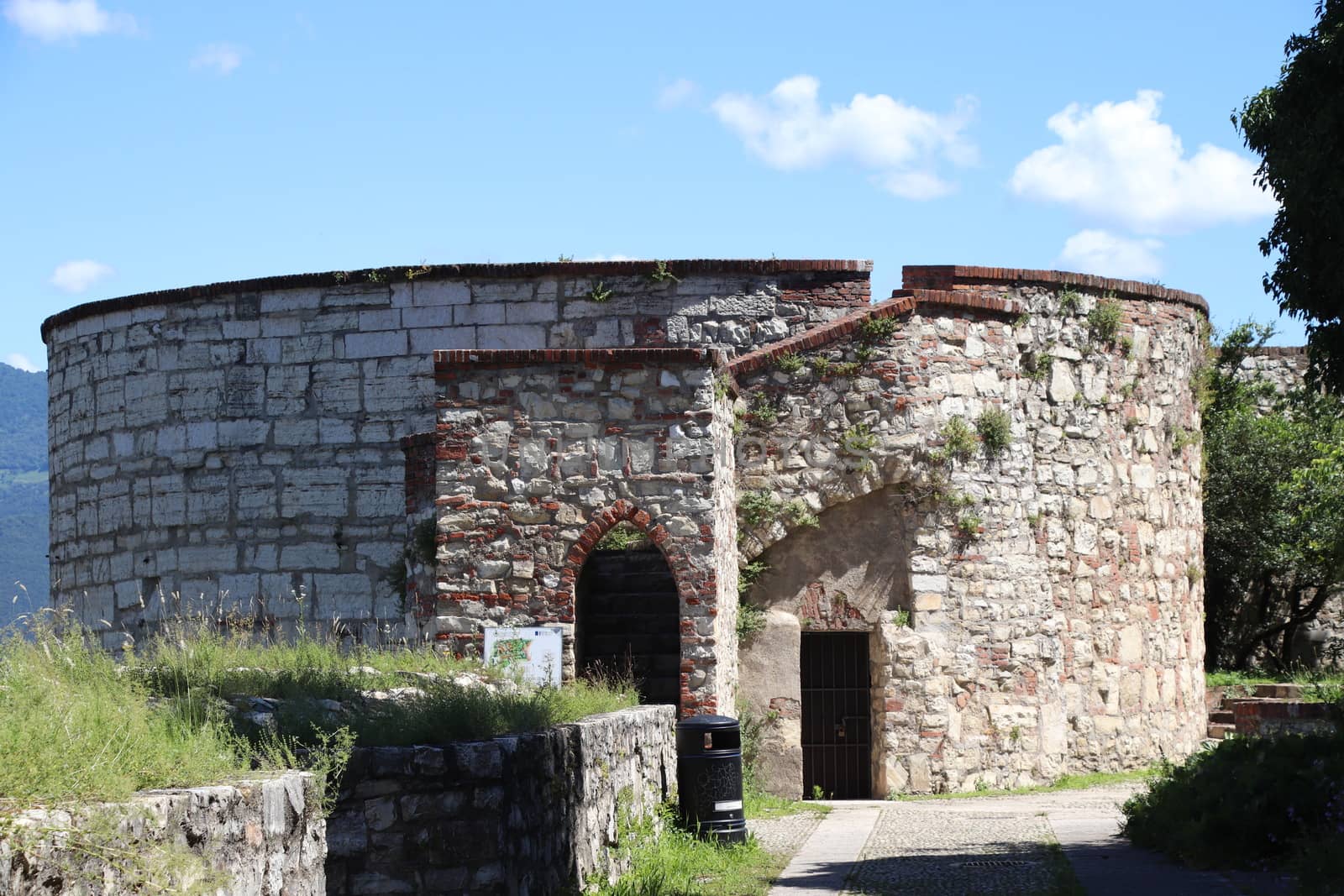 ancient castle in Brescia, a city in northern Italy