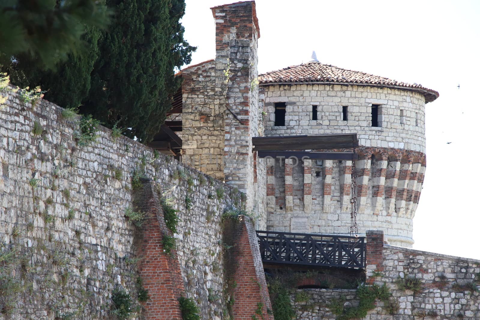 ancient castle in Brescia, a city in northern Italy