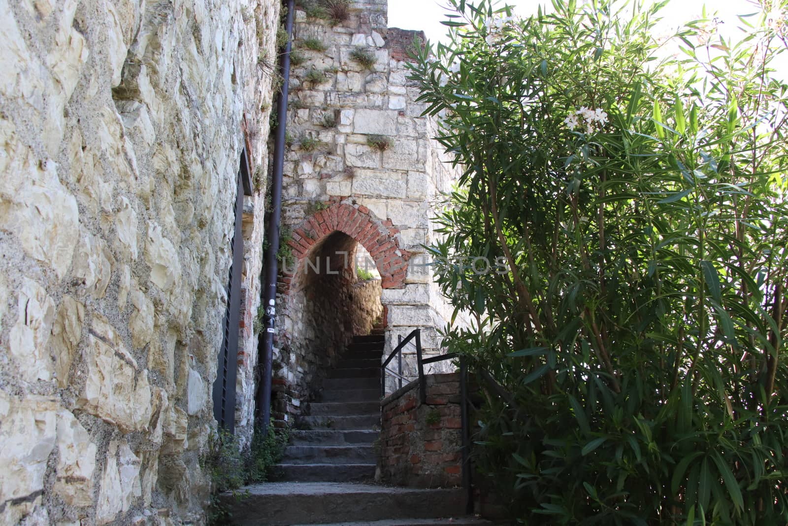 ancient castle in Brescia, a city in northern Italy