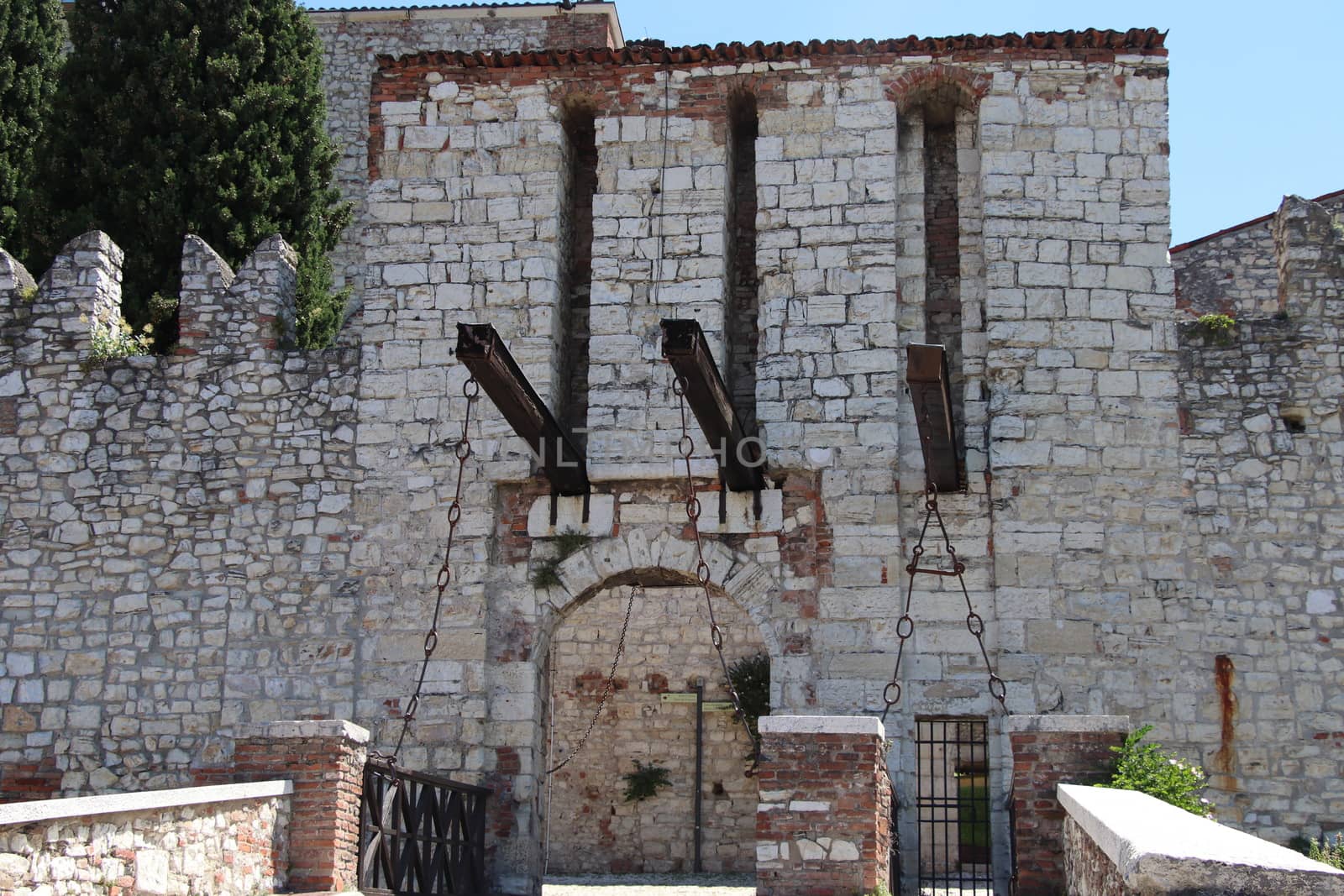 ancient castle in Brescia, a city in northern Italy