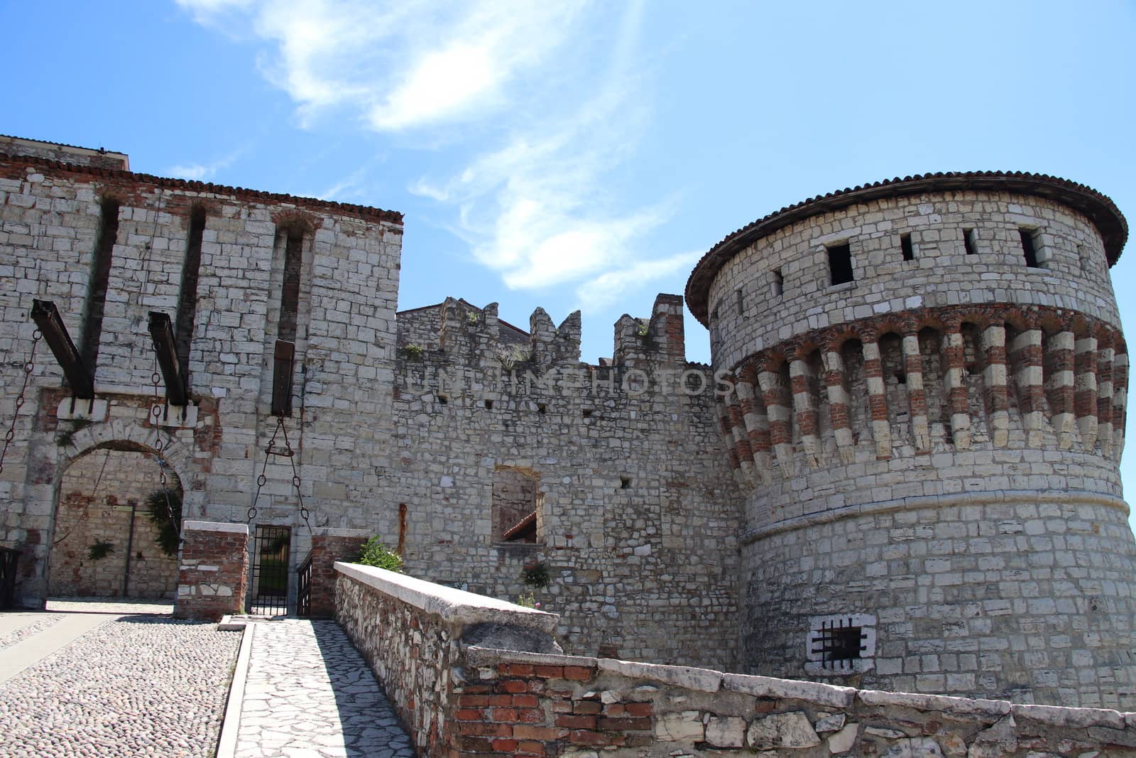 ancient castle in Brescia, a city in northern Italy