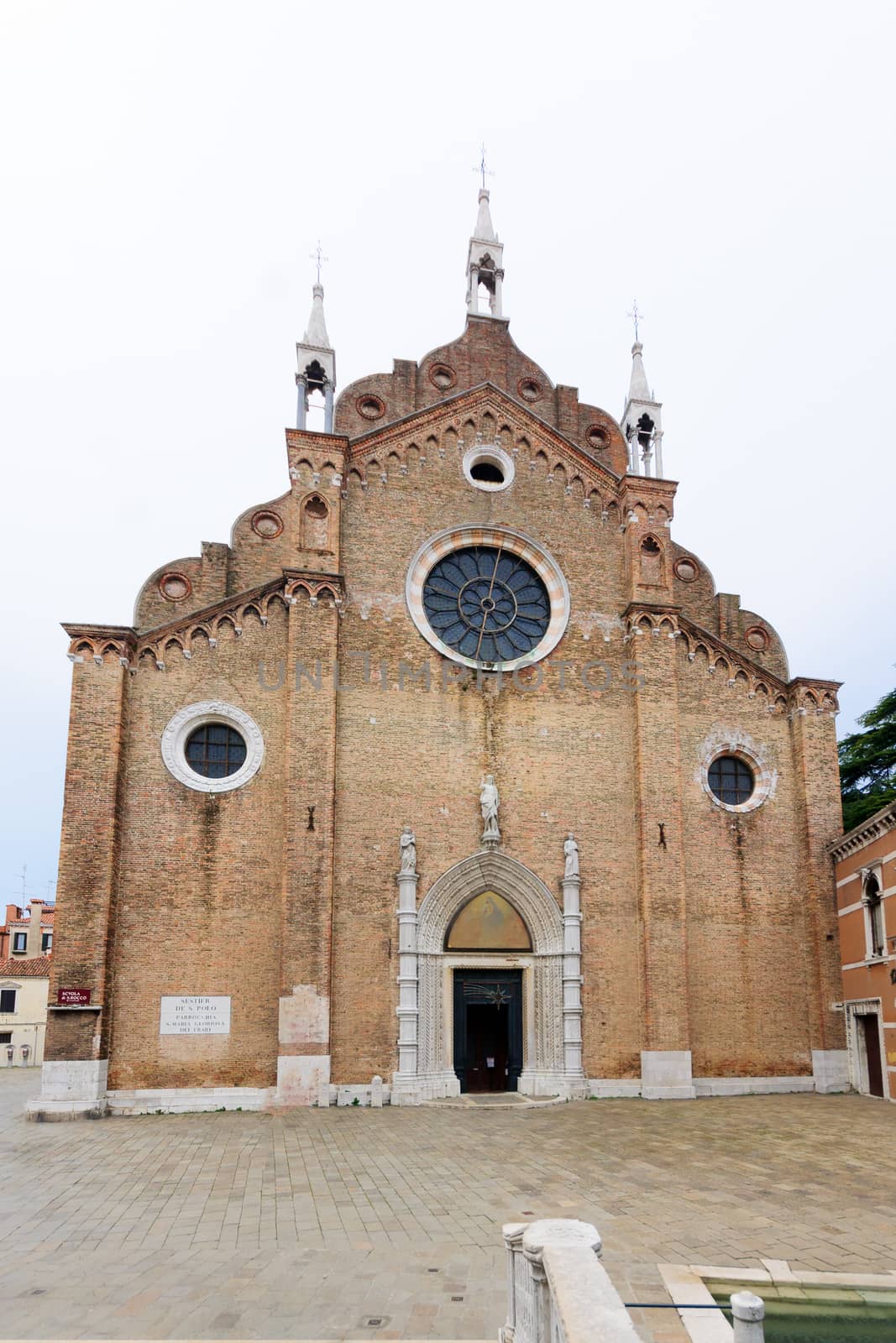 The Basilica di Santa Maria Gloriosa dei Frari (the Frari), in Venice, Veneto, Italy