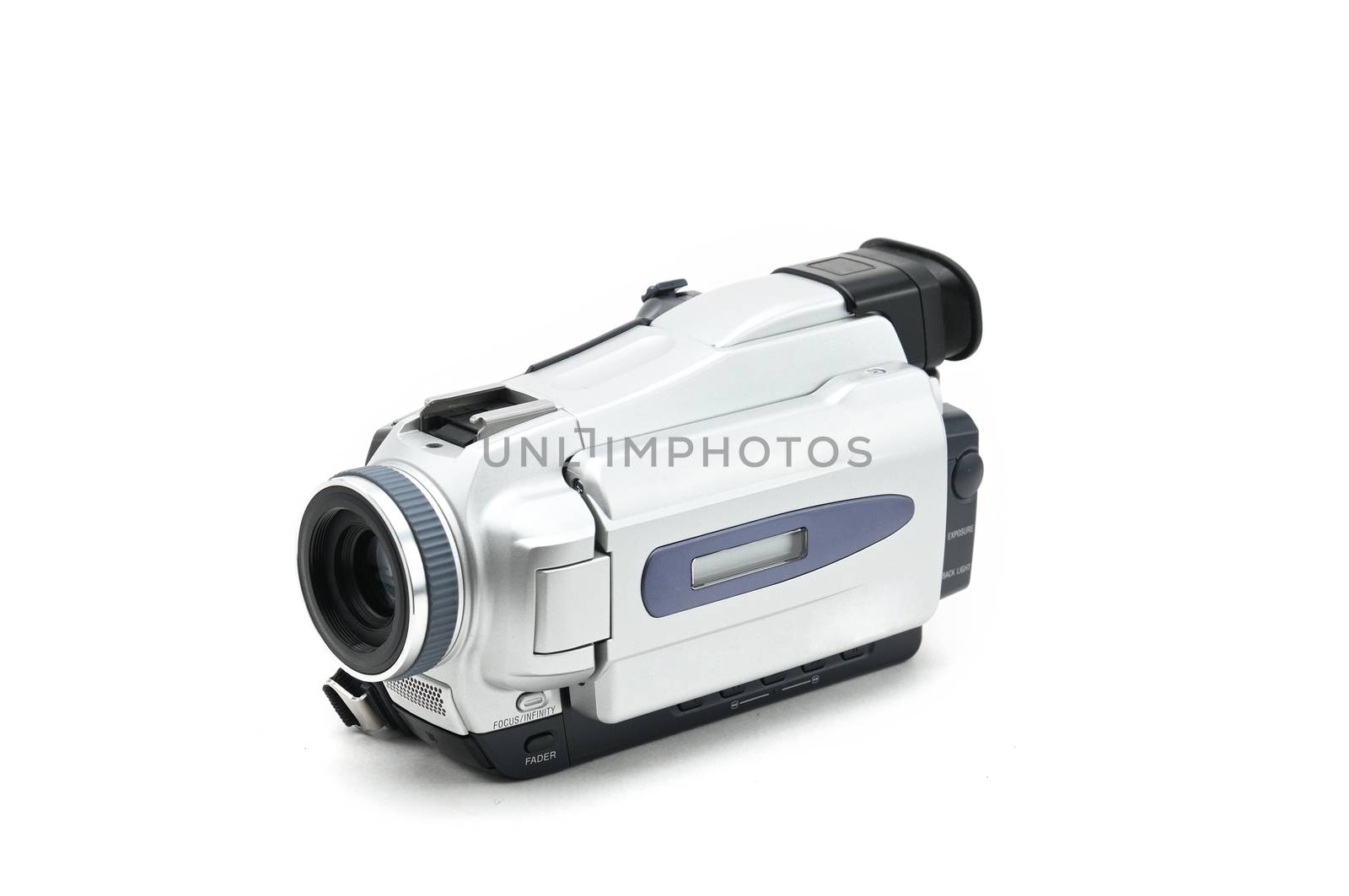 Digital Video Camcorder on Isolated white background by moviephoto