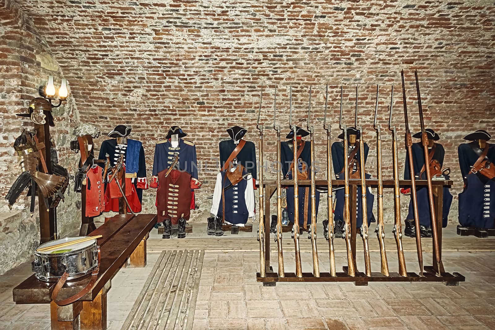 Gunroom in the Old medieval Fort