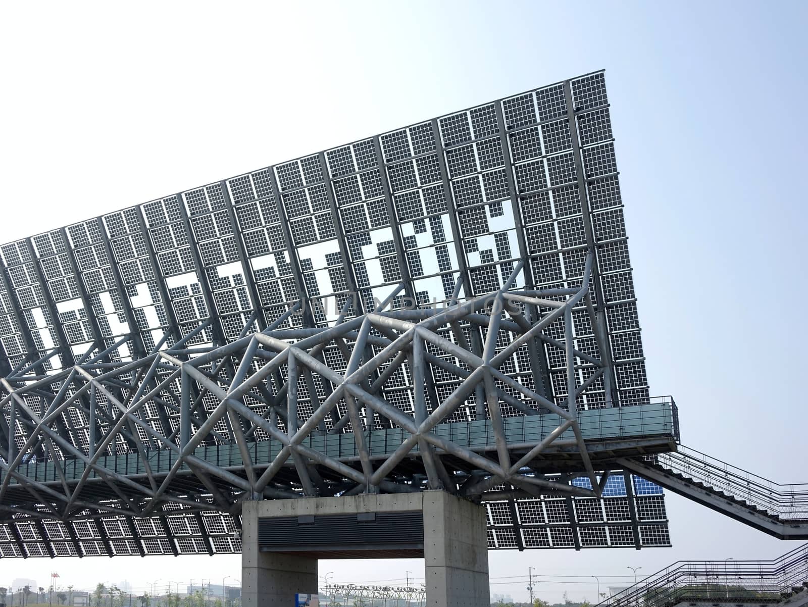 Giant Solar Panel Wall in Taiwan by shiyali