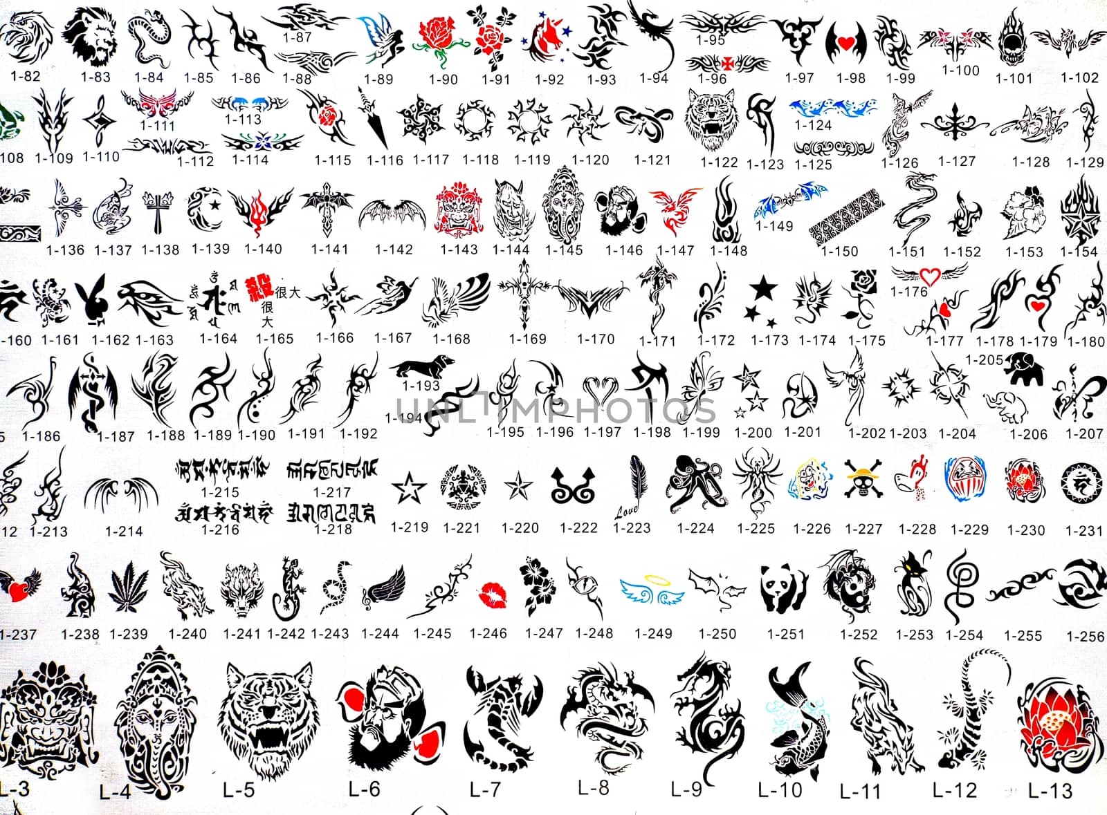 Tattoo Catalog of Designs by shiyali