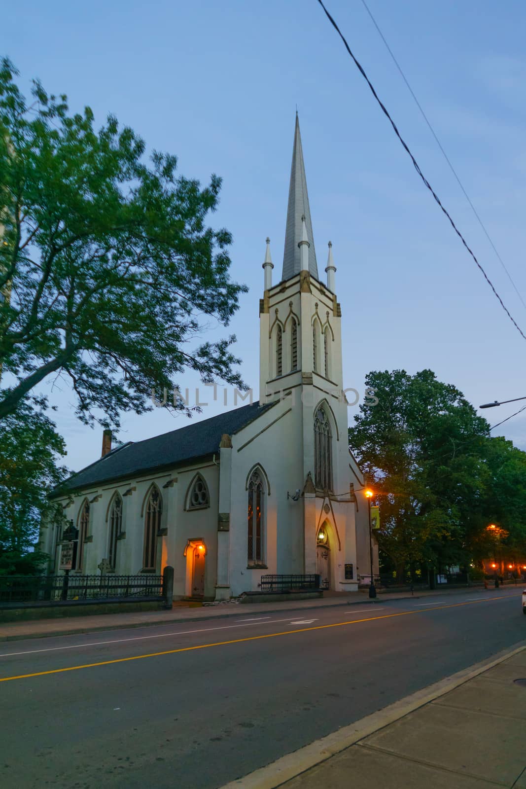 View of the St Matthews United Church, in Halifax, Nova Scotia, Canada