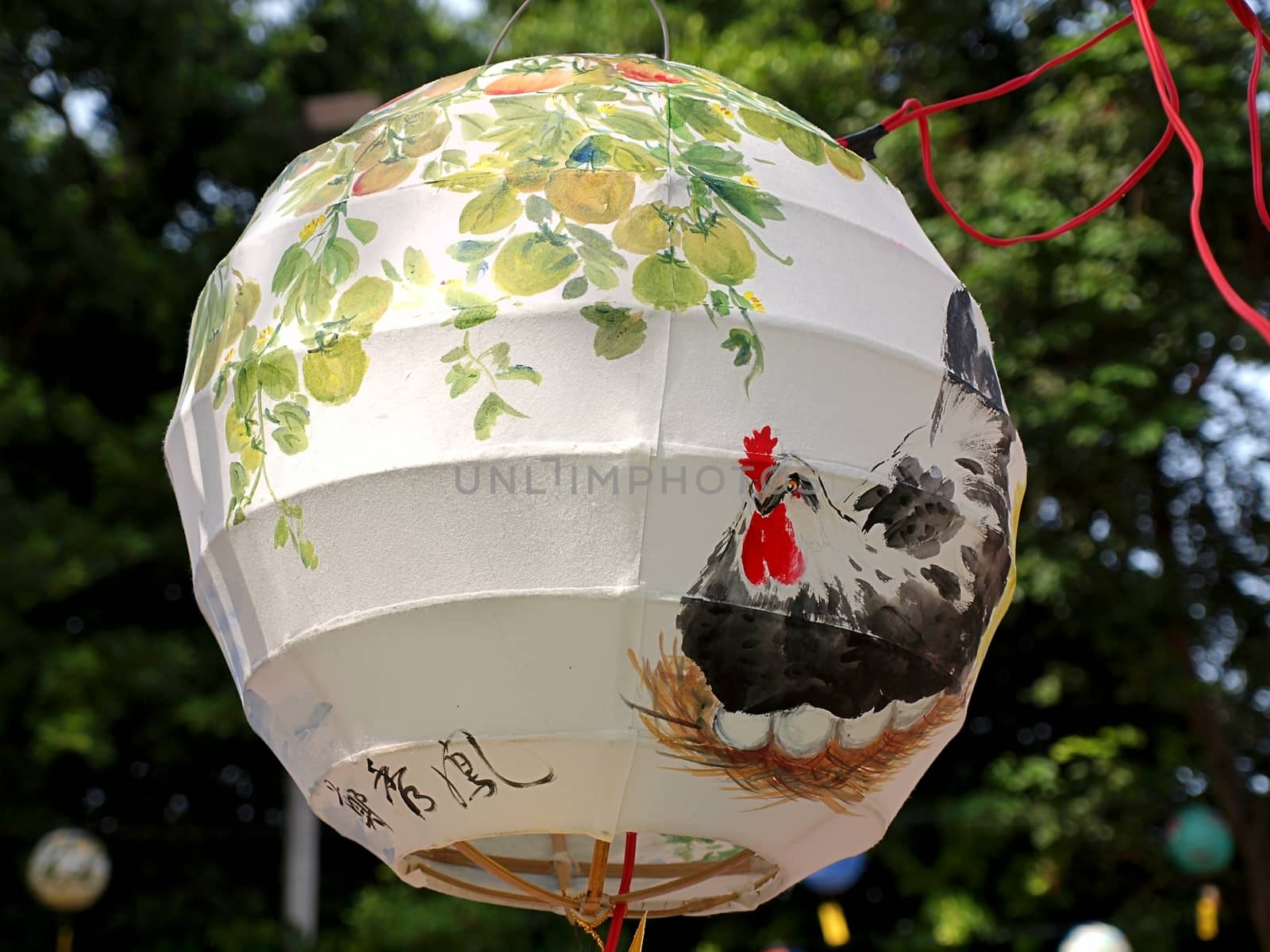 KAOHSIUNG, TAIWAN -- OCTOBER 13: Hand painted Chinese lanterns are on display at the yearly Wannian Folklore Festival on October 13, 2013 in Kaohsiung.
