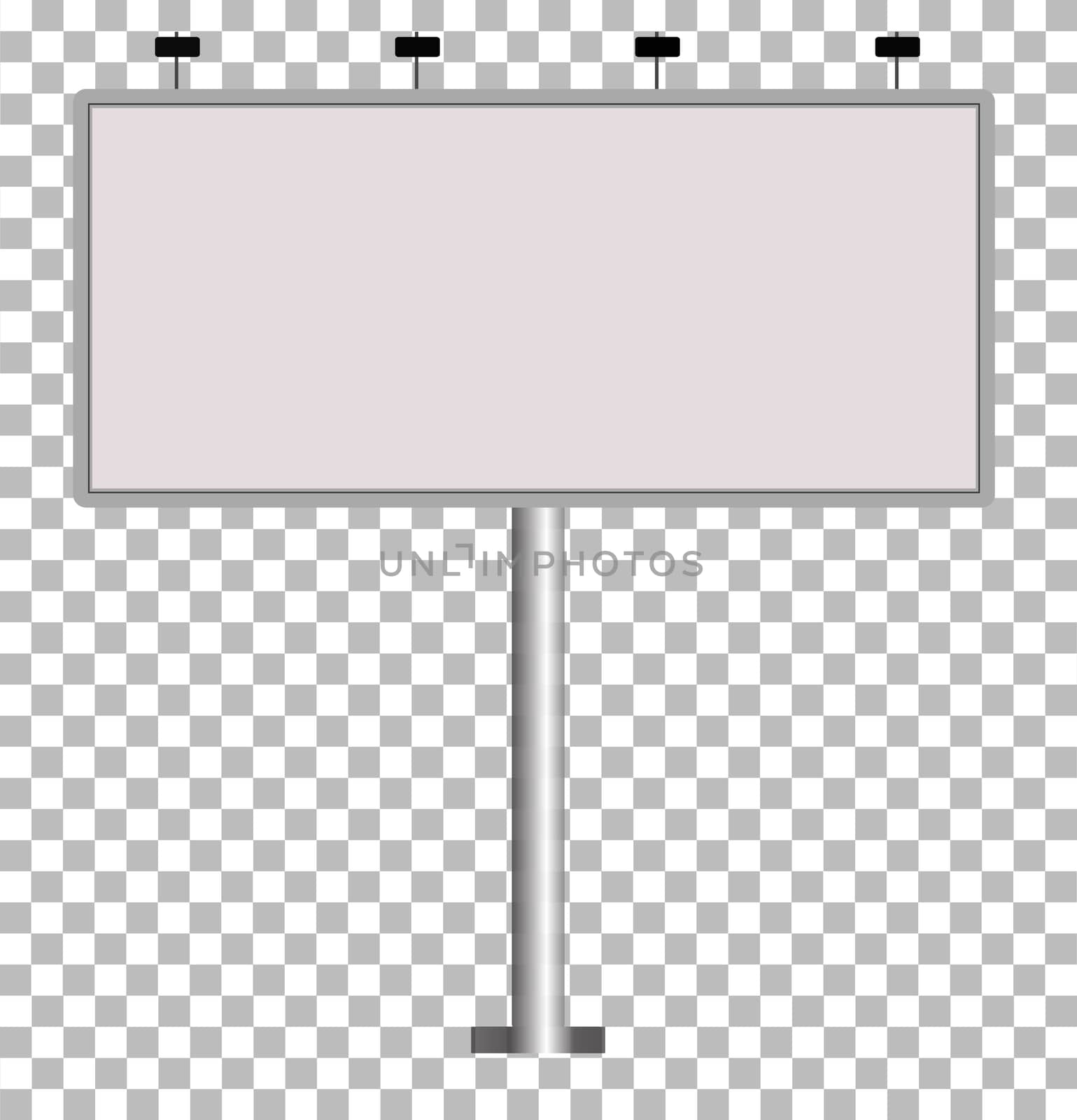 Blank big billboard, Blank Outdoor Billboard with Place for Message. mockup for your advertisement and design.