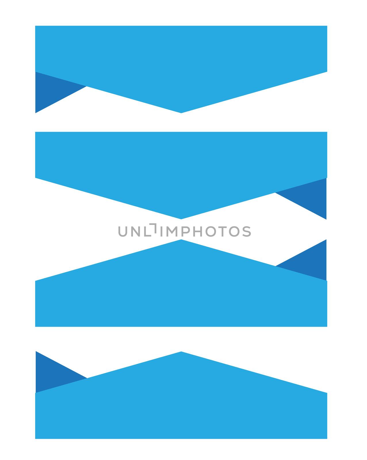 blue banner ribbon icon on white background. banner ribbon sign. flat style design.