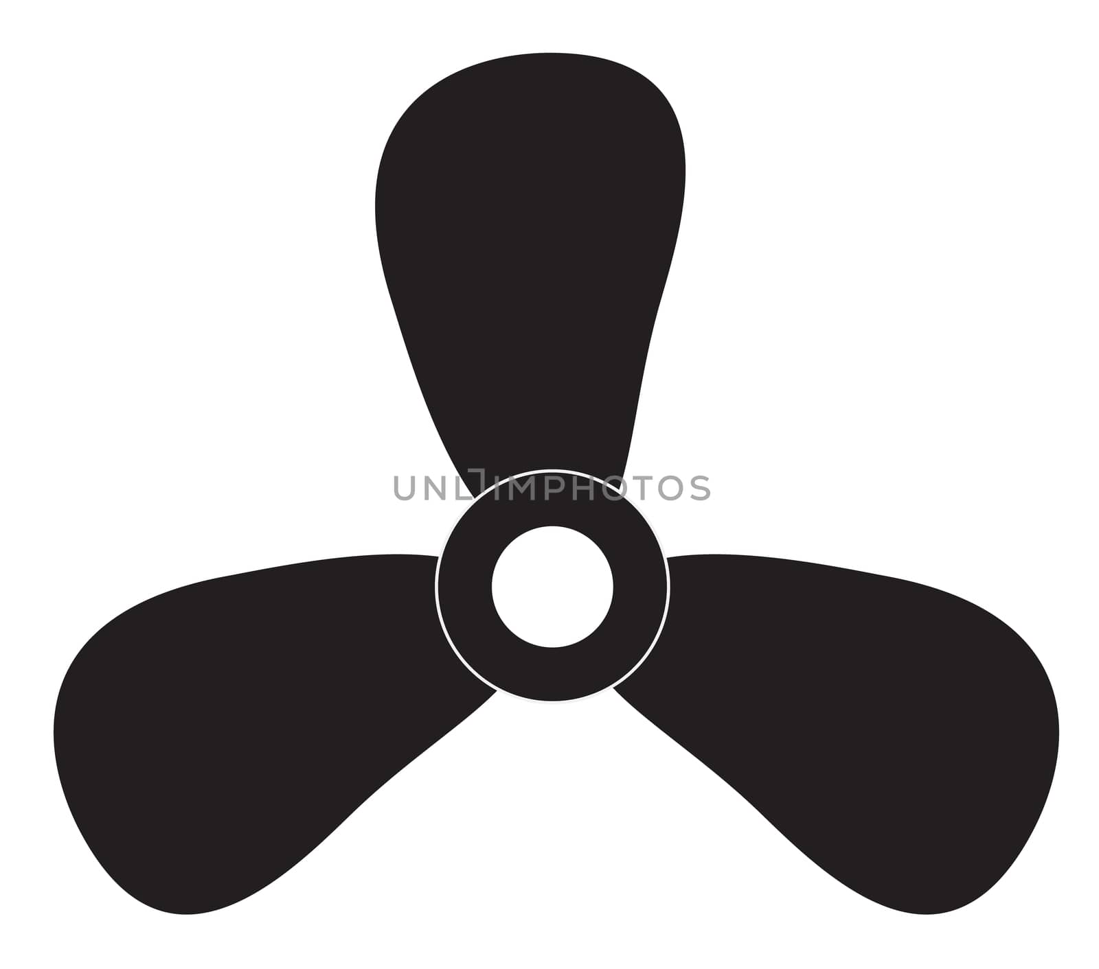 fan icon on white background. fan sign. by suthee