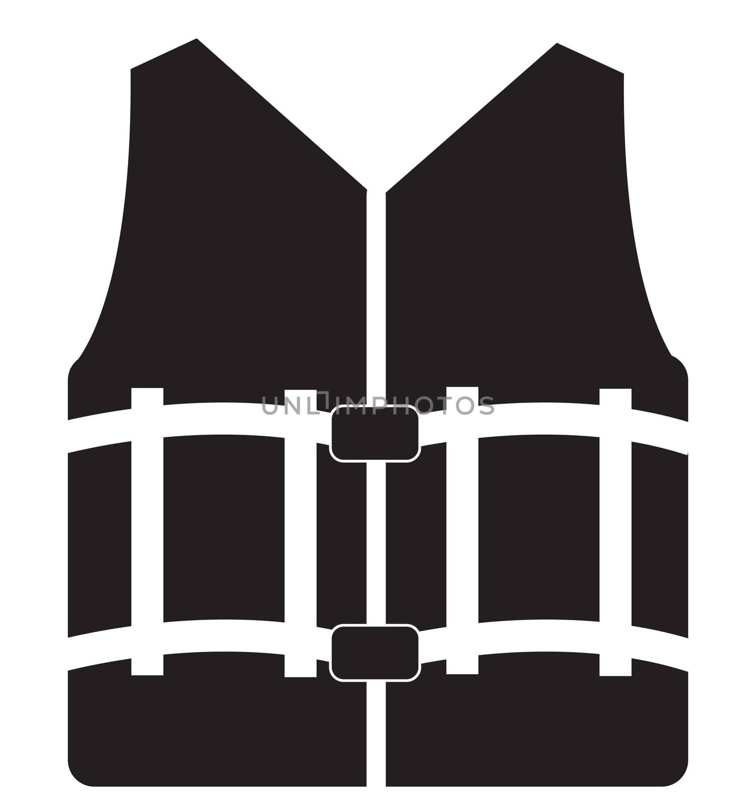 life vest icon on white background. life vest sign. flat style design.