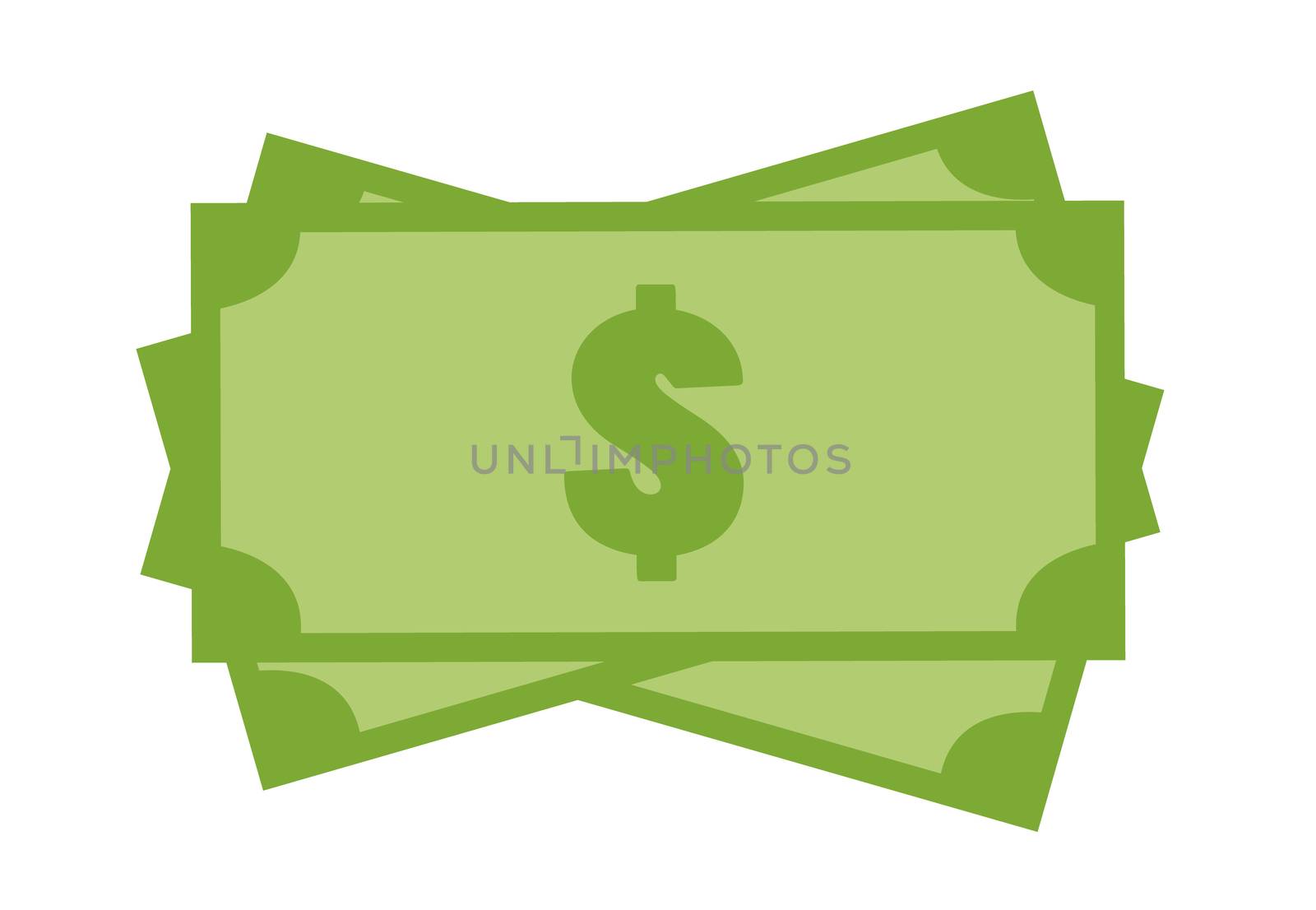 money icon on white background. money sign. flat style design. by suthee