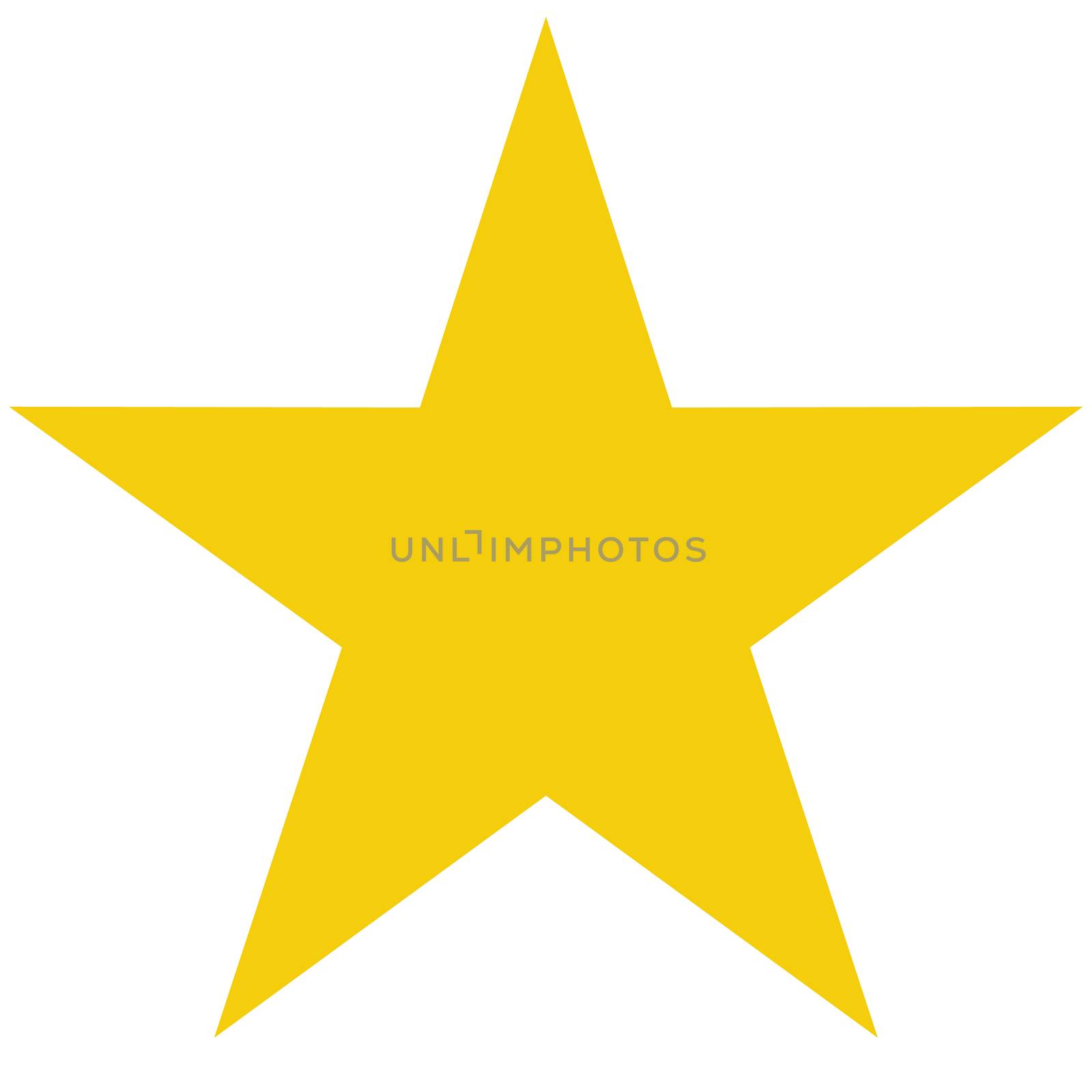 star vector icon on white background. flat rank. yellow favorite by suthee