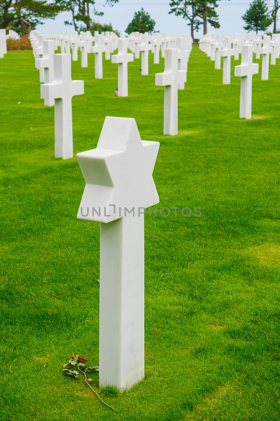 American World War II Cemetery in Colleville-sur-Mer (near Omaha Beach), Normandy, France