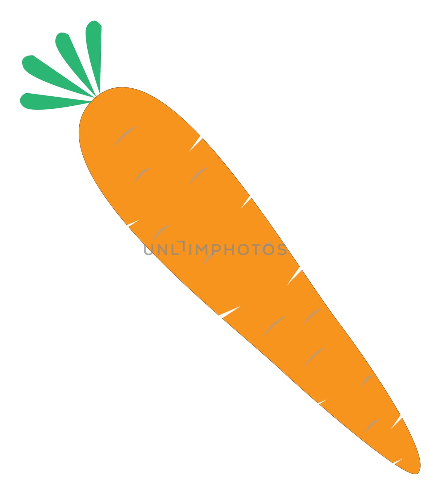 carrot icon on white background. 