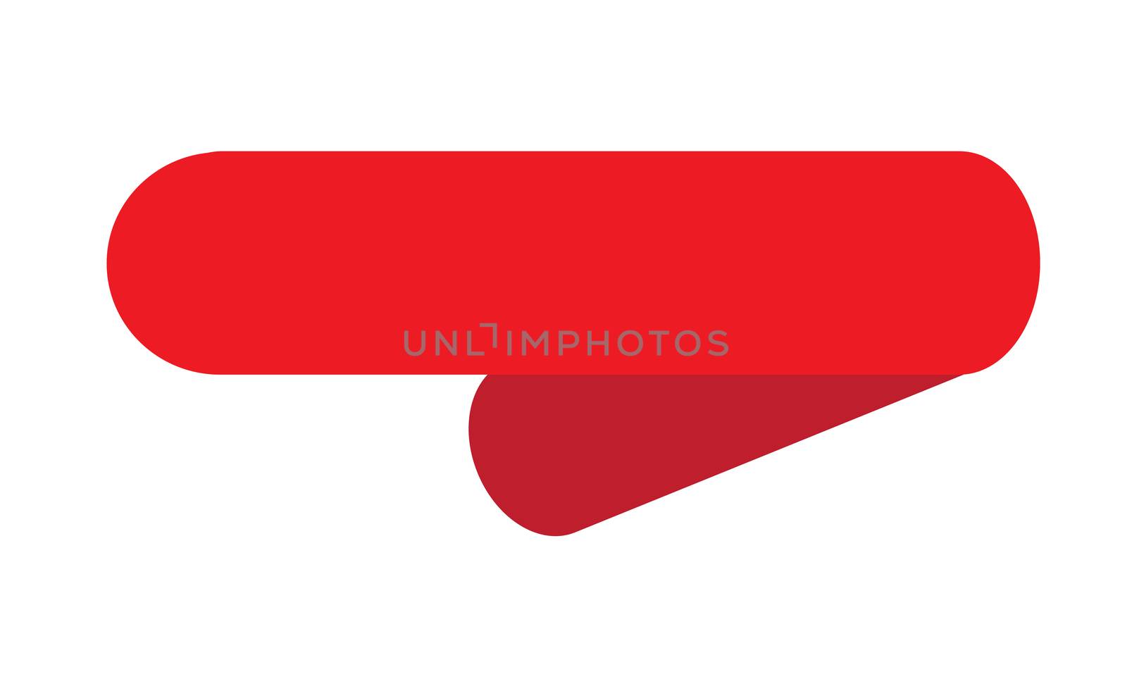 red ribbon banner on white background. red ribbon banner sign. red ribbon icon.