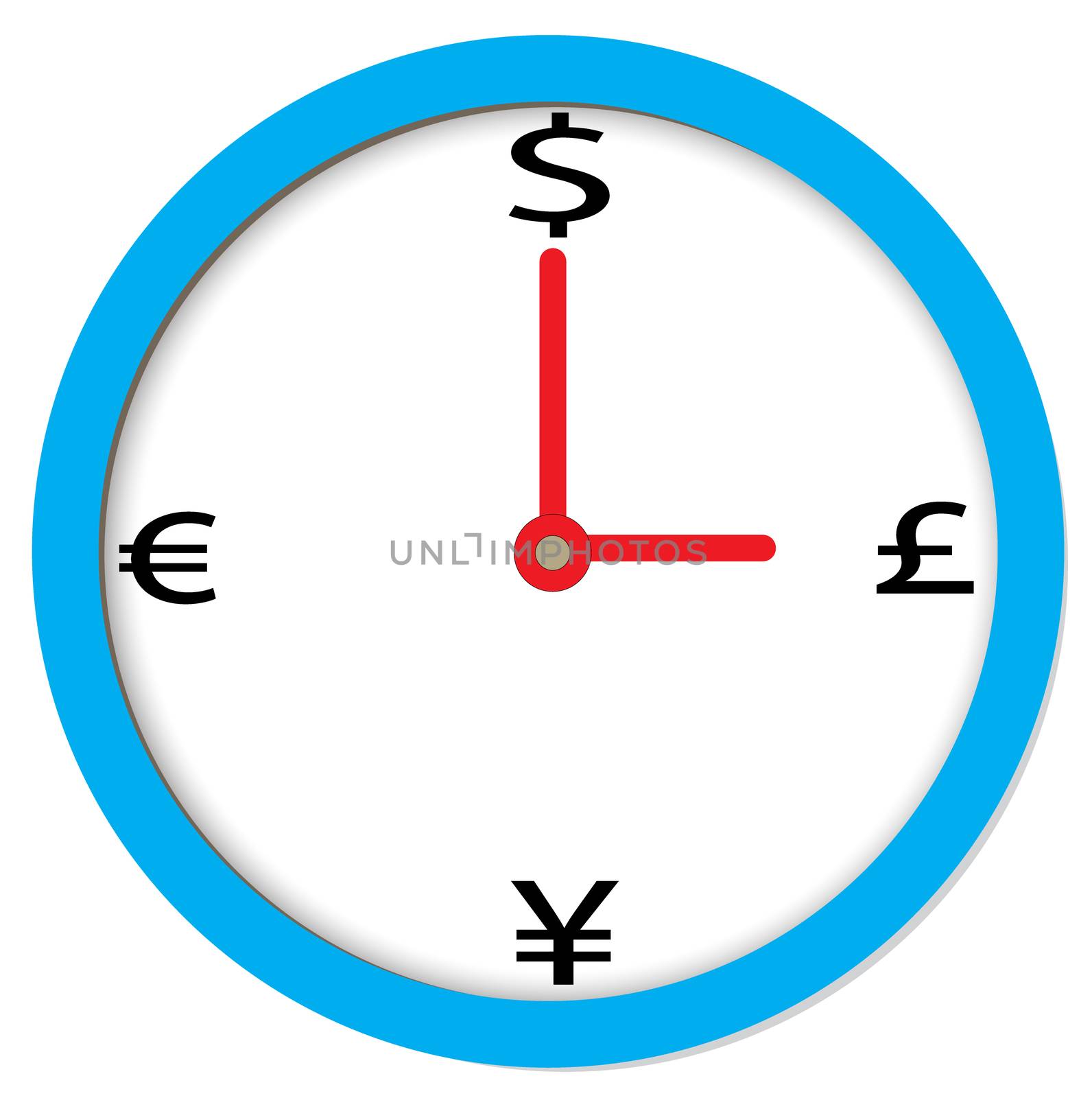 time of money sign. time of money on white background. 