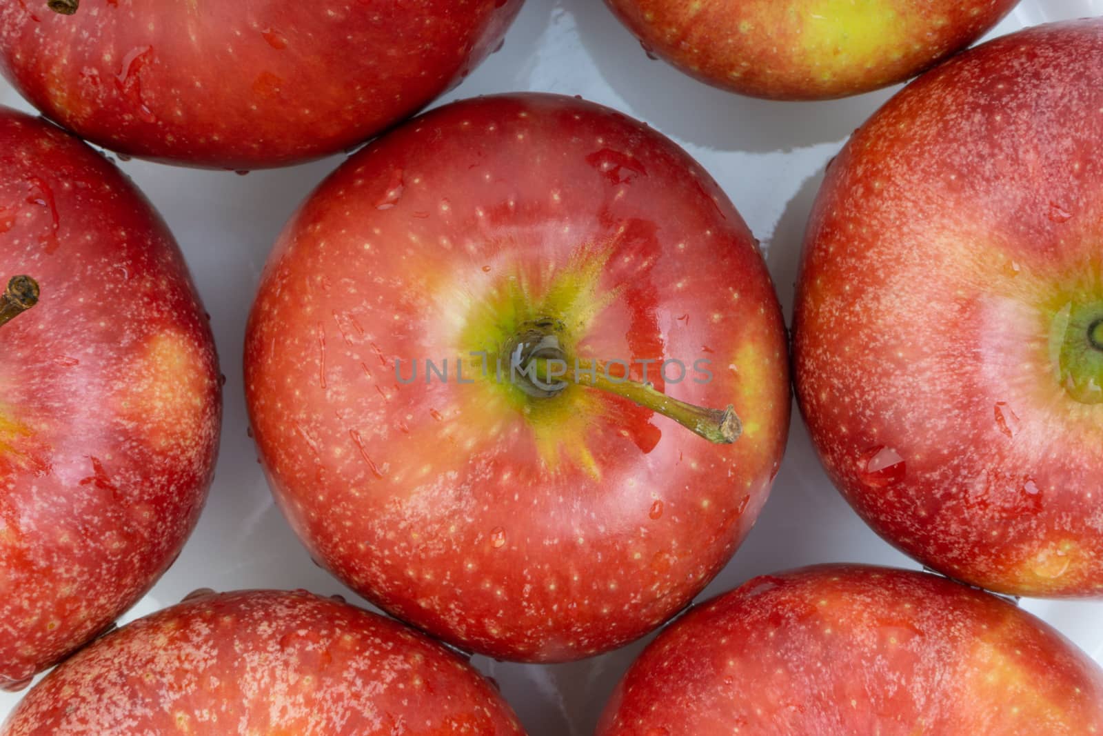 Apple fruit on white background. Selective focus by silverwings