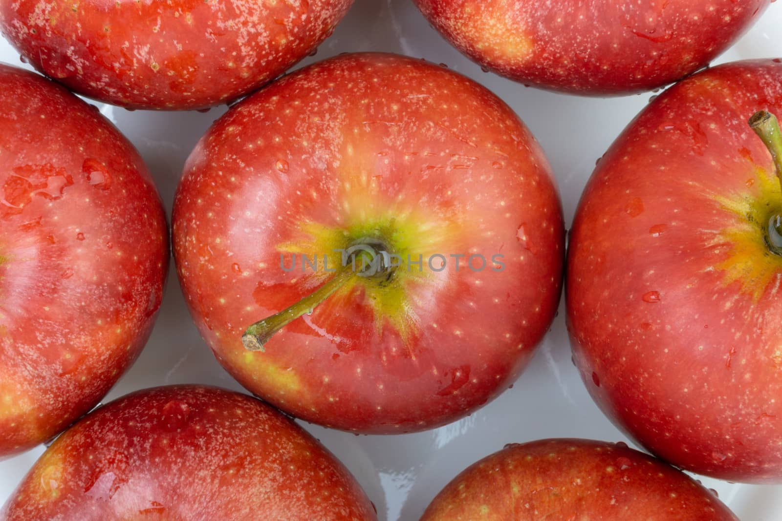 Apple fruit on white background. Selective focus by silverwings