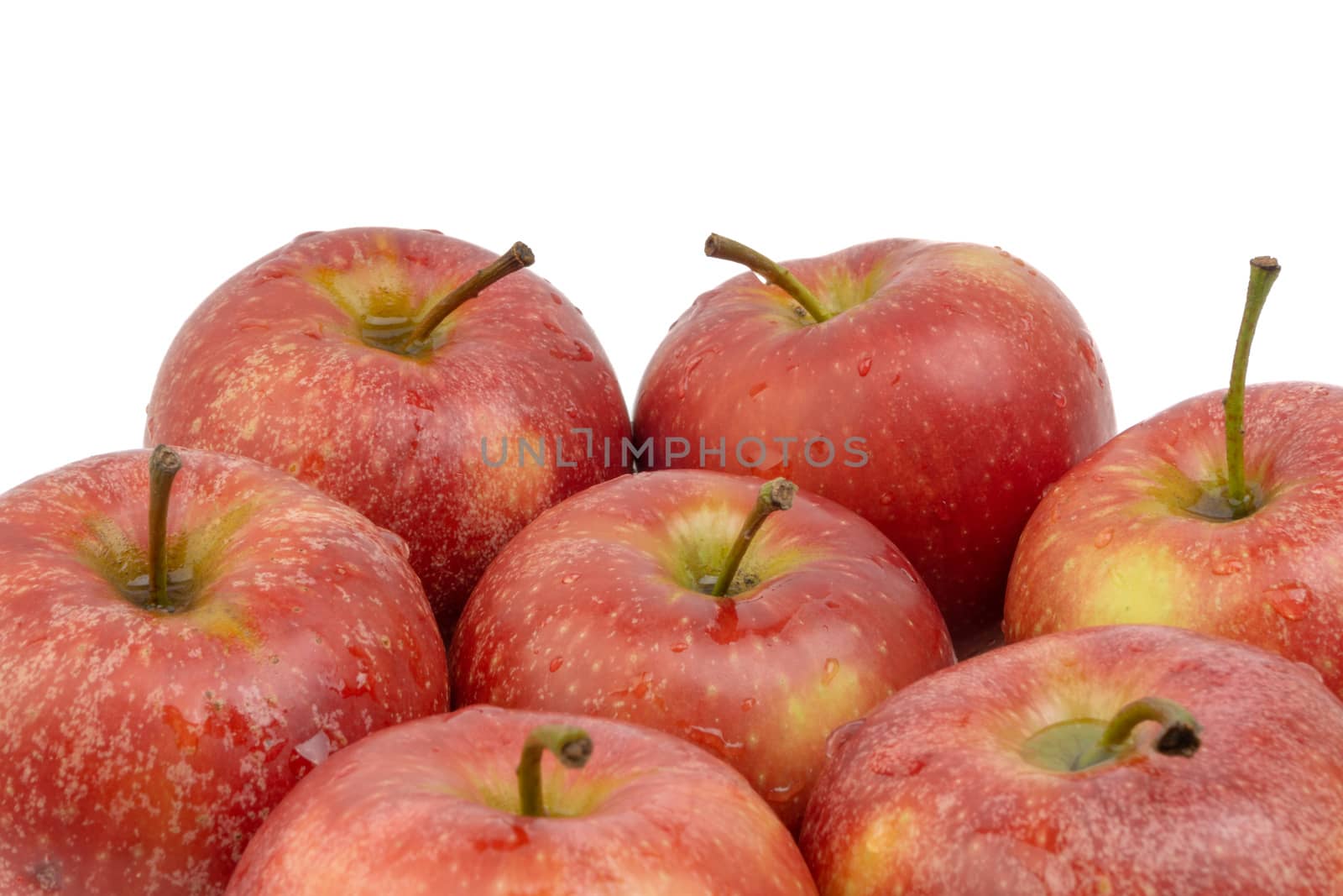 Apple fruit on white background. Selective focus by silverwings