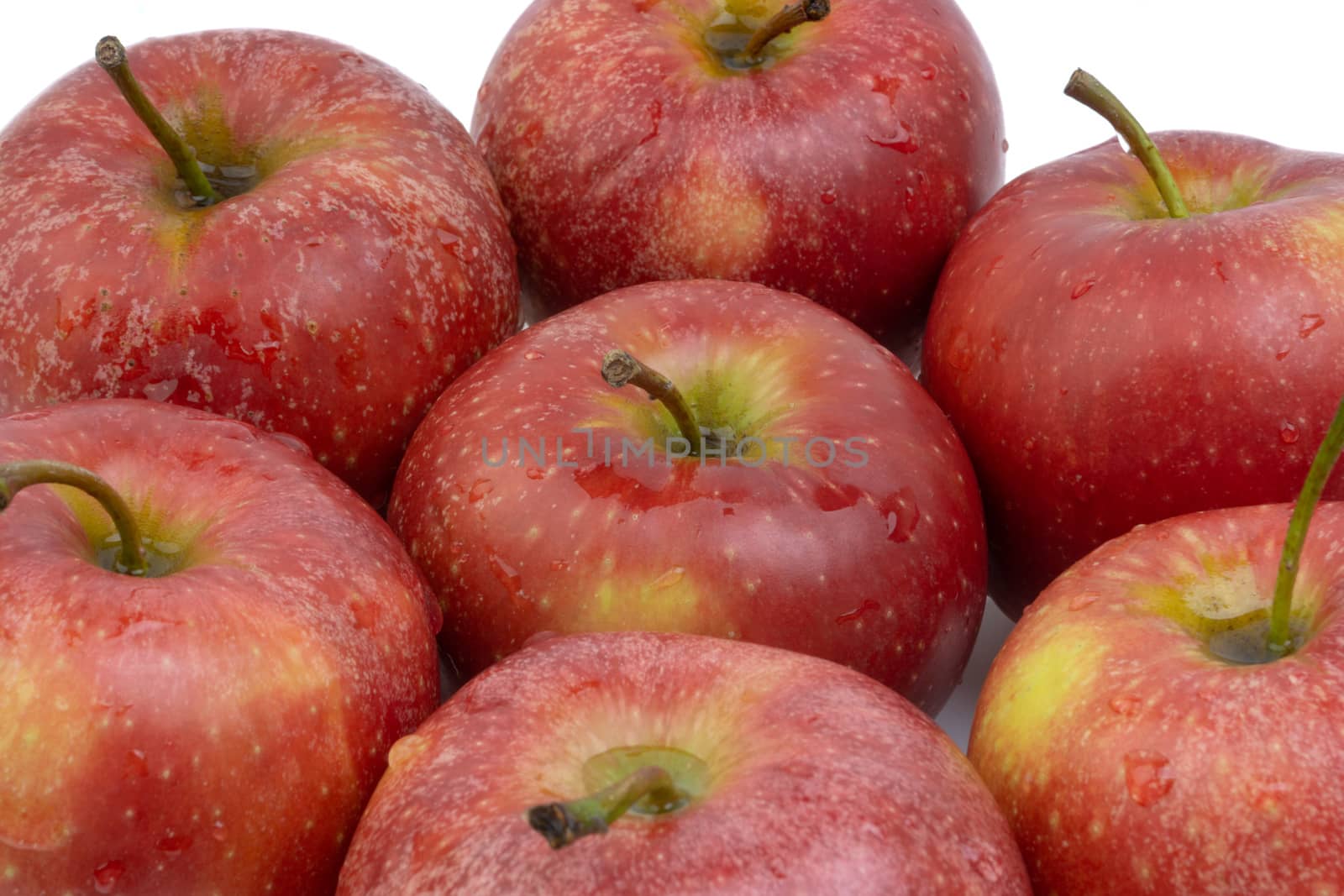 Apple fruit on white background. Selective focus by silverwings