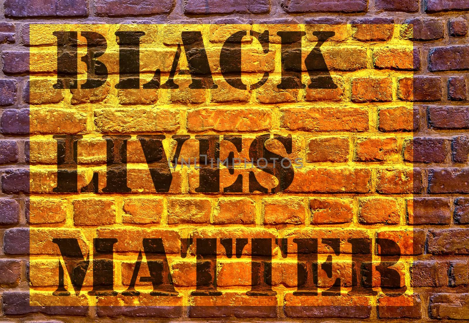 Black Lives Matter slogan liberation banner texture stone by Vladyslav