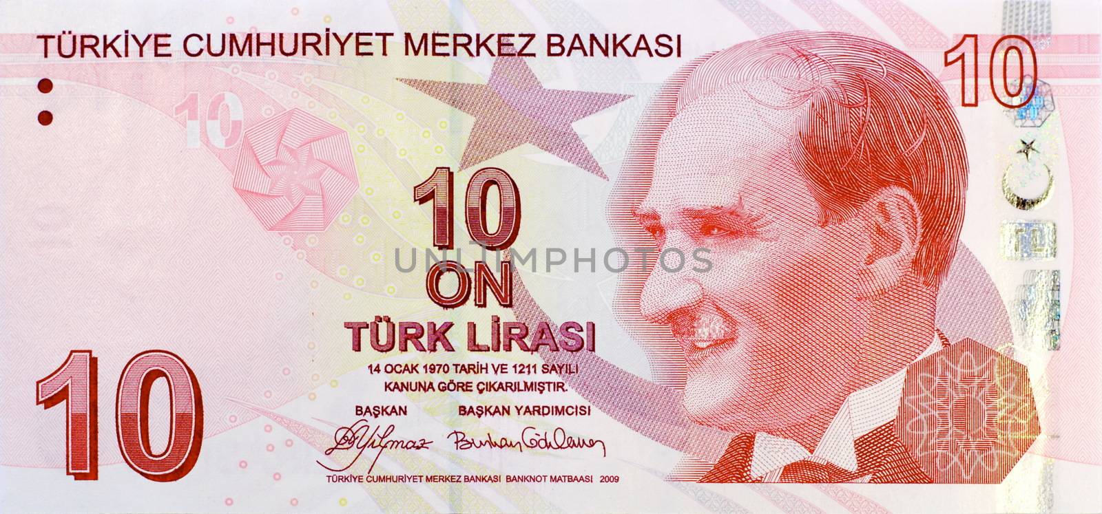 10 Lira banknote front